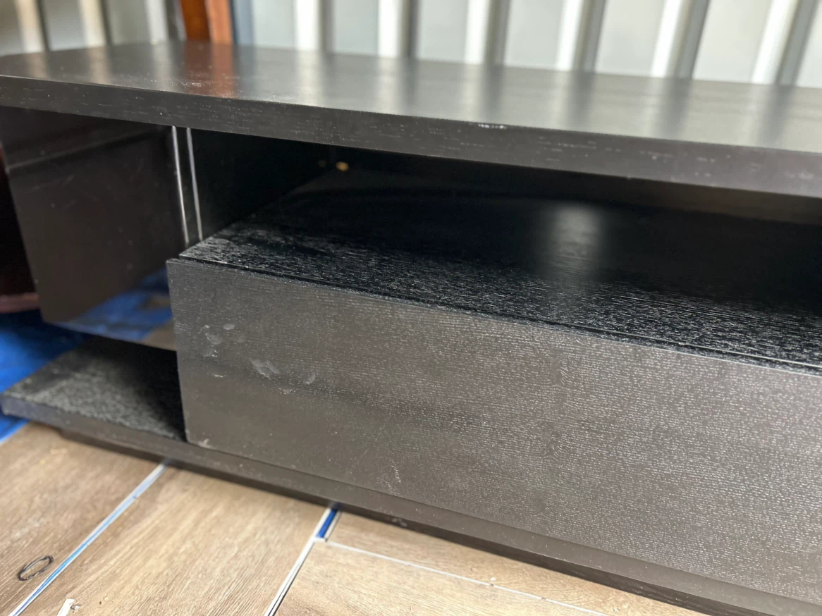 Black Modern Media Console - photo 3