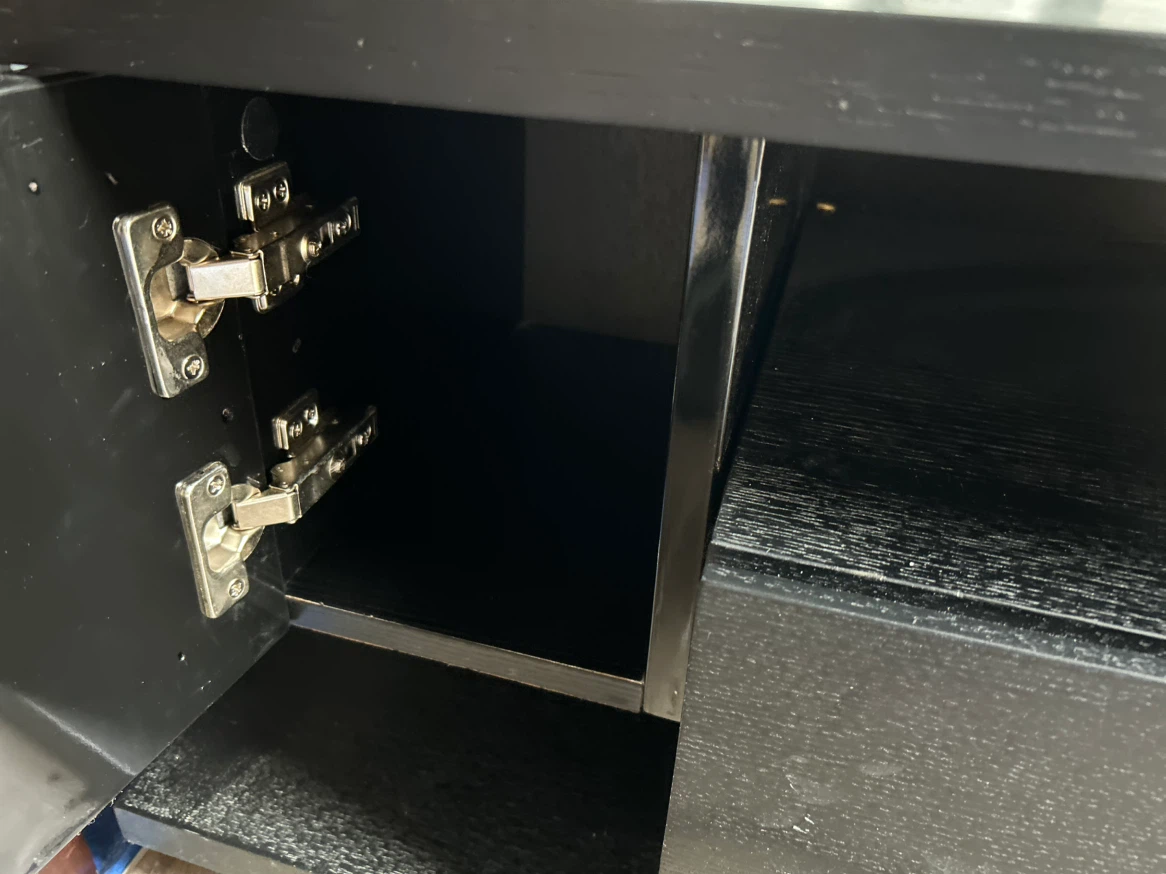 Black Modern Media Console - photo 5