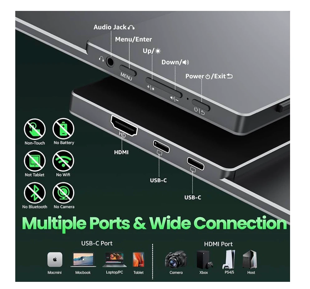 Cocopar 15.6" 1080P Full HD Portable Monitor - photo 3