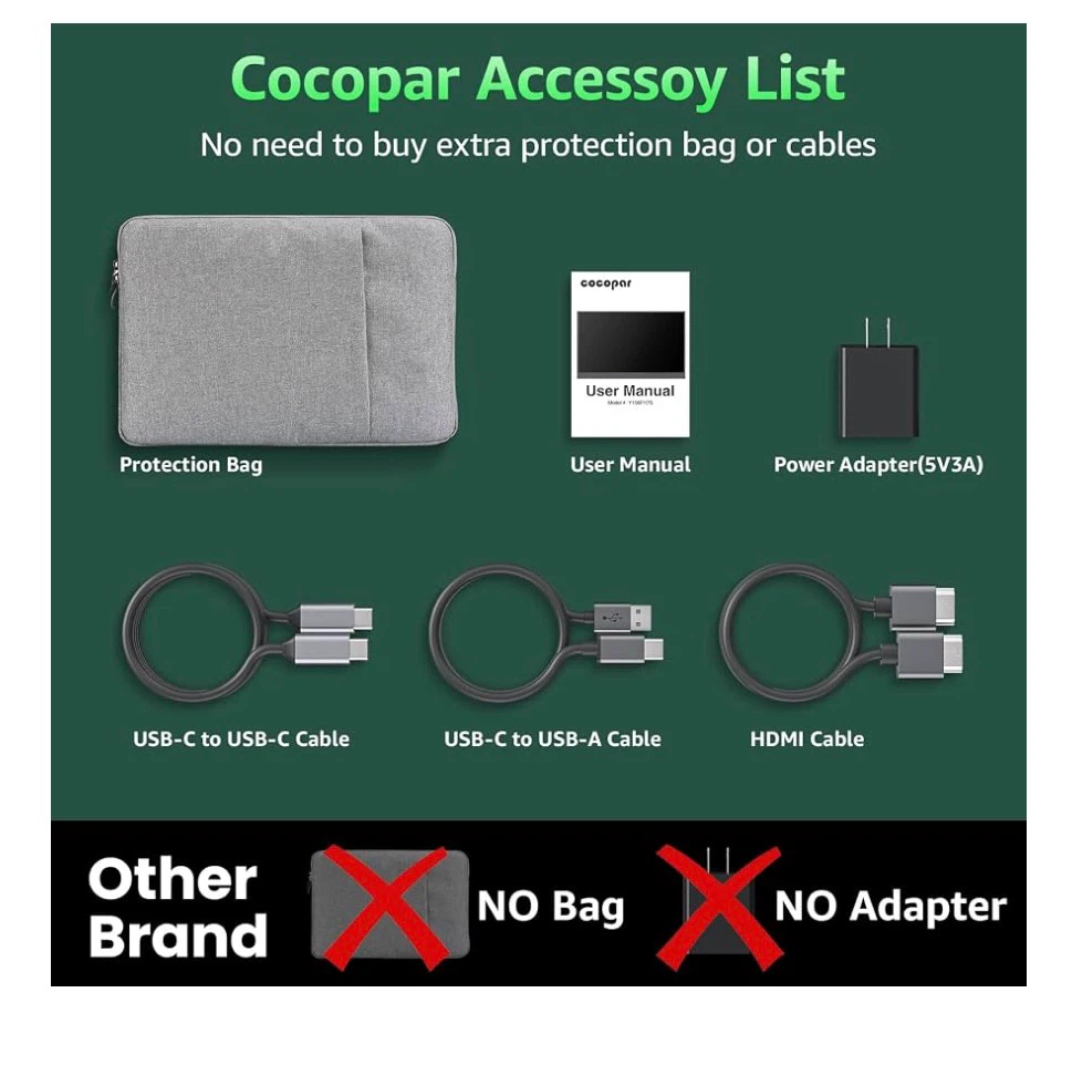 Cocopar 15.6" 1080P Full HD Portable Monitor - photo 4