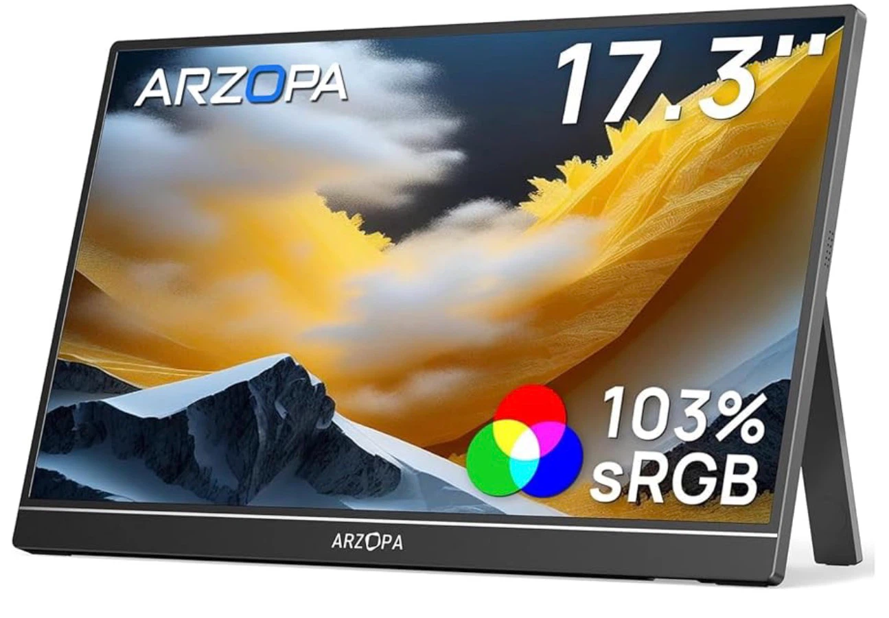 Arzopa 17.3" 1080P Portable Monitor