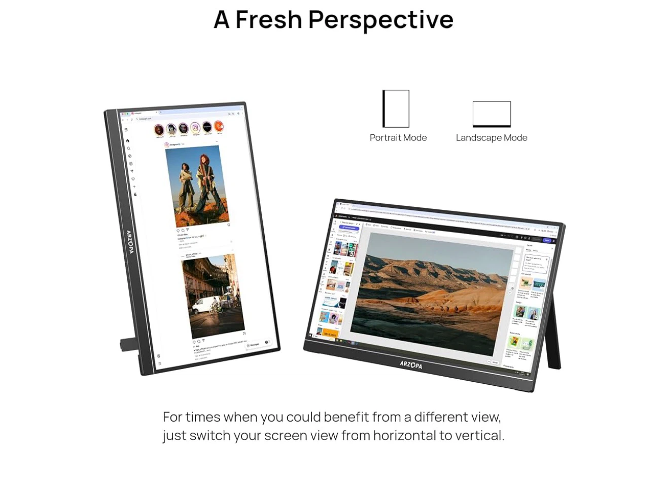 Arzopa 17.3" 1080P Portable Monitor - photo 2
