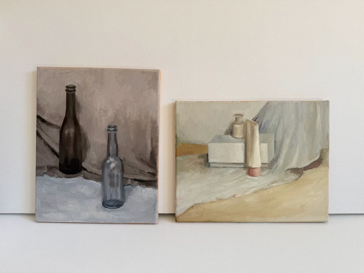 Set of Two Original Still Life Oil Paintings - 11x14