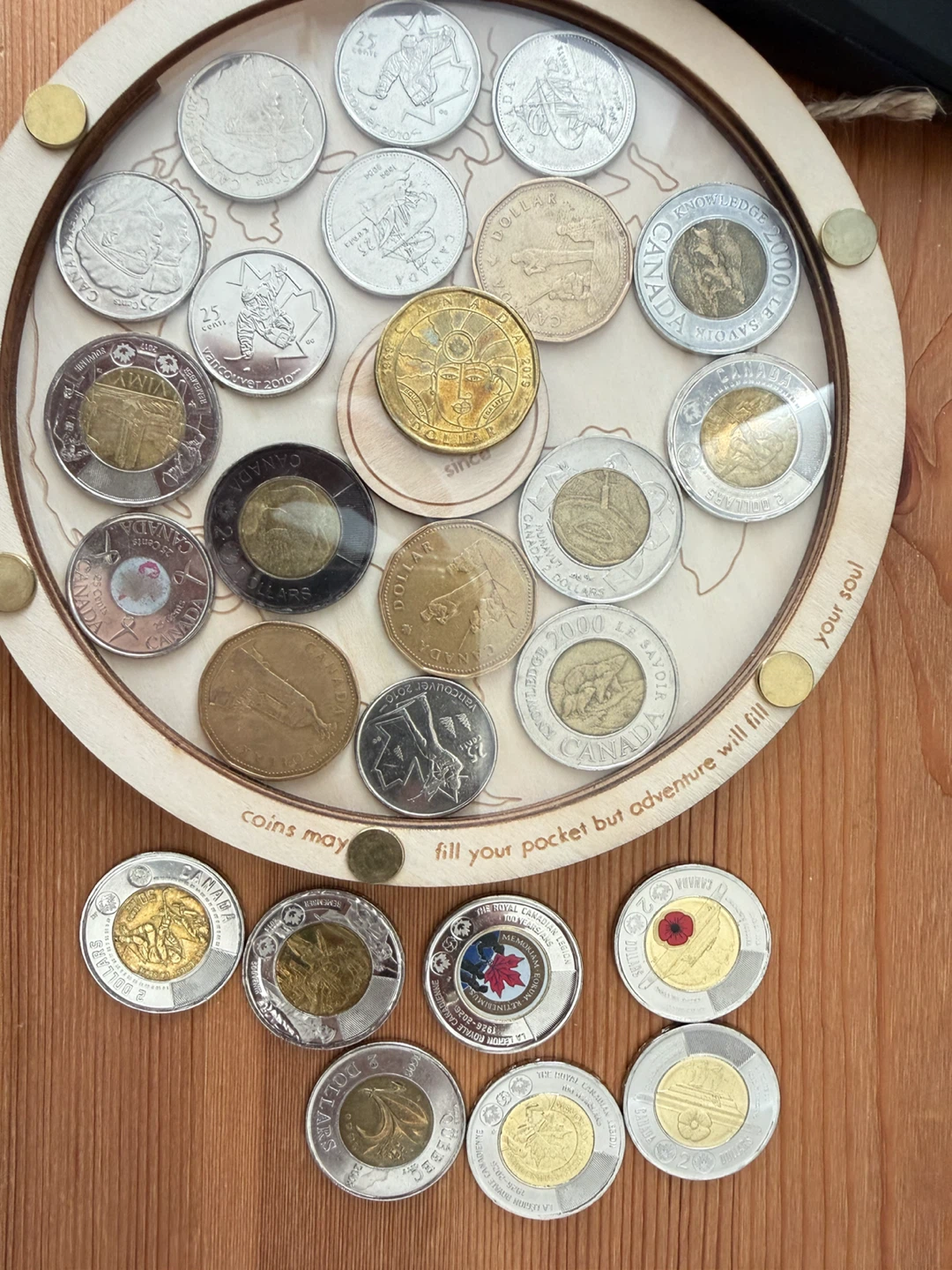 Canadian Coins toonies loonies