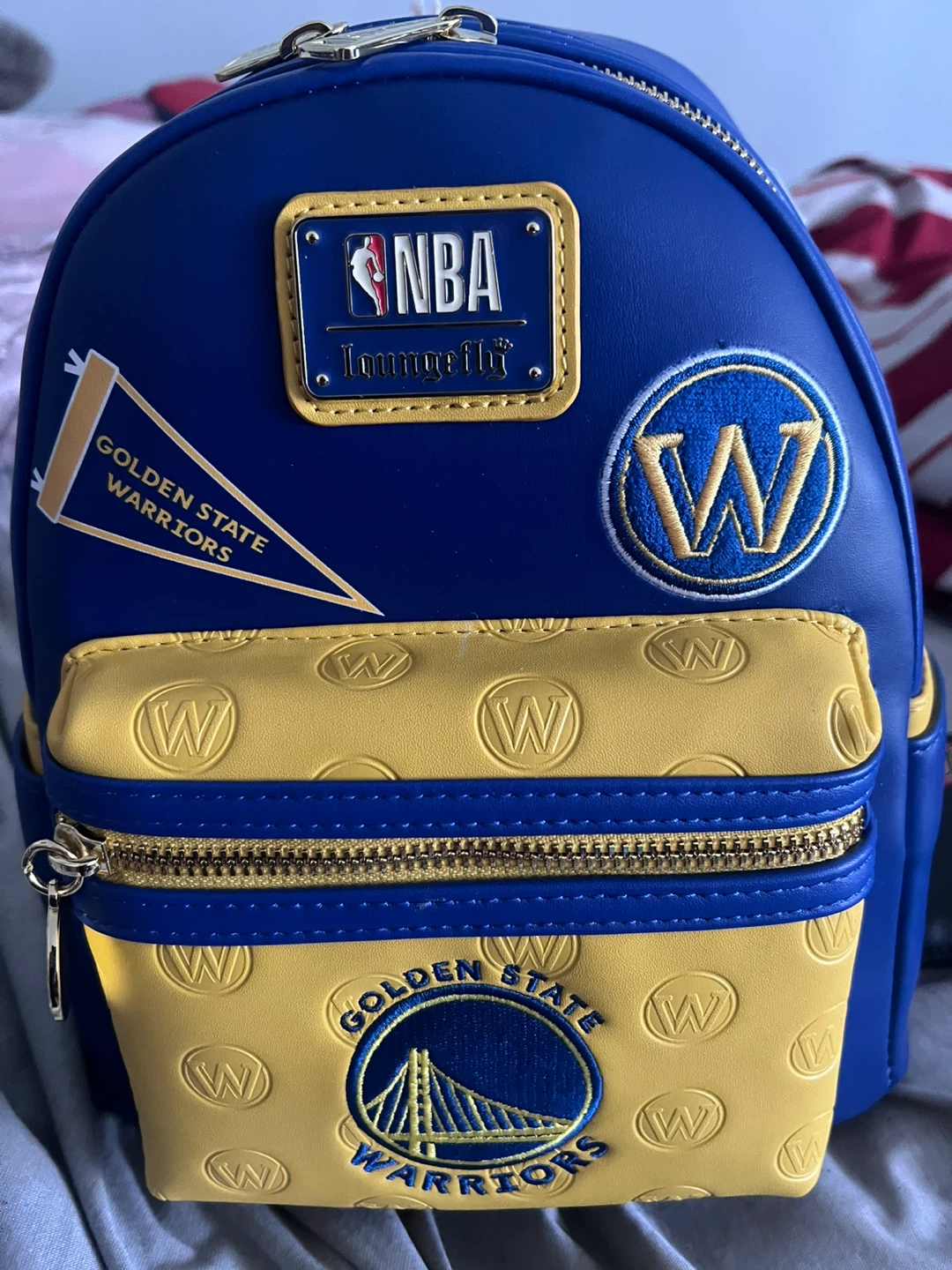 Loungefly Hard Tag NBA Golden State Warriors Mini Backpack