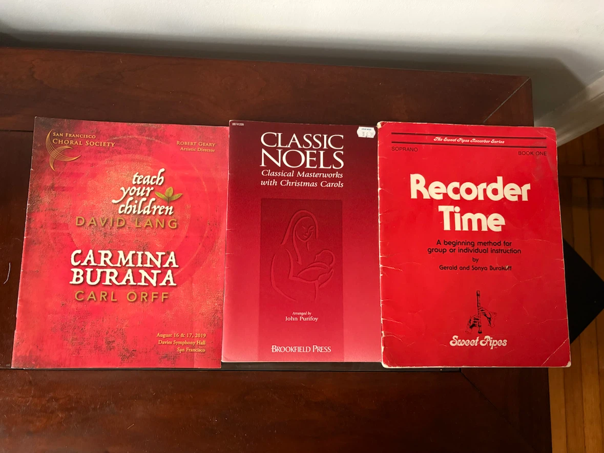 Set of 3 Music Sheet Books