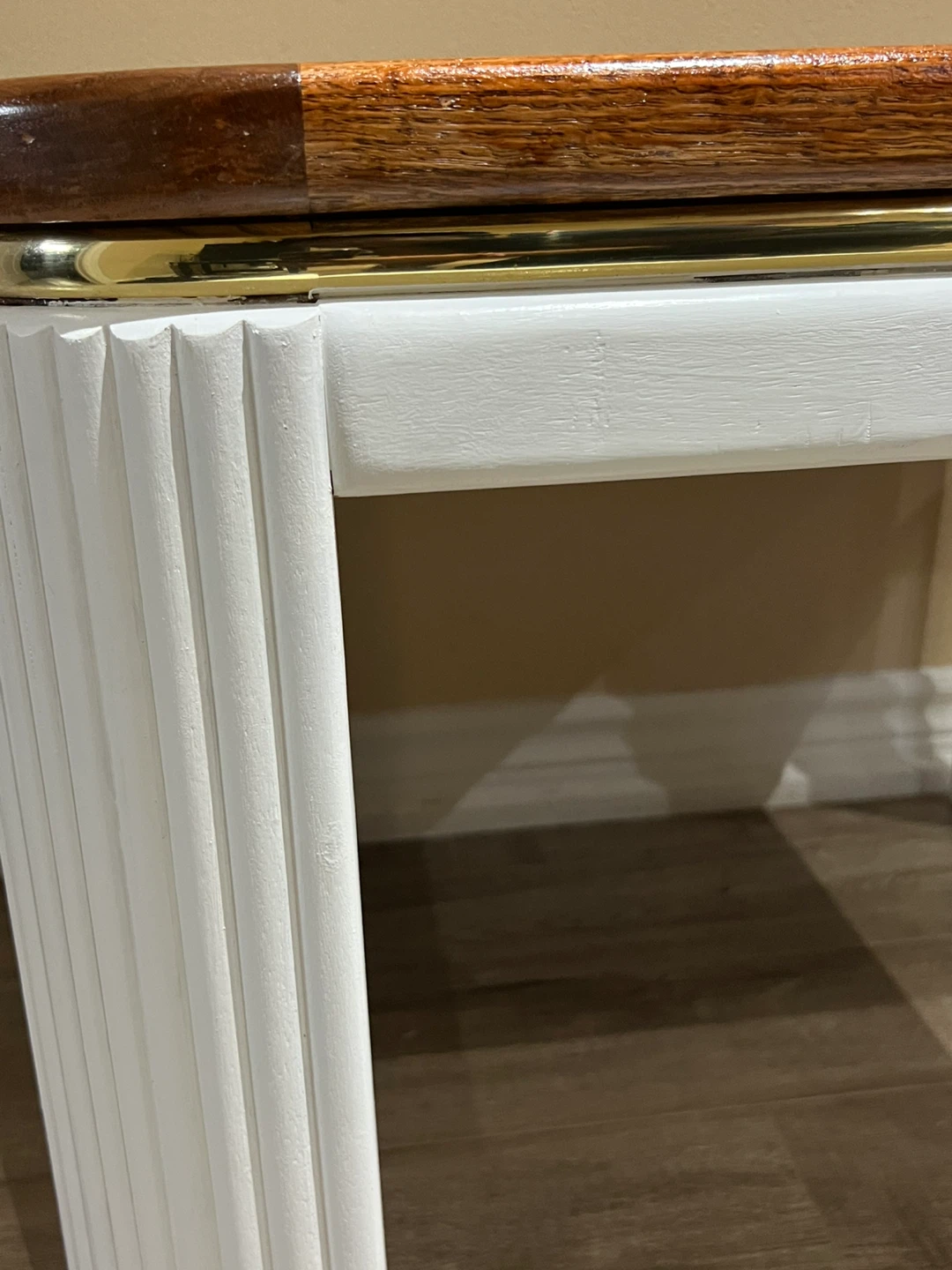Upcycled Fluted Accent Table - photo 3