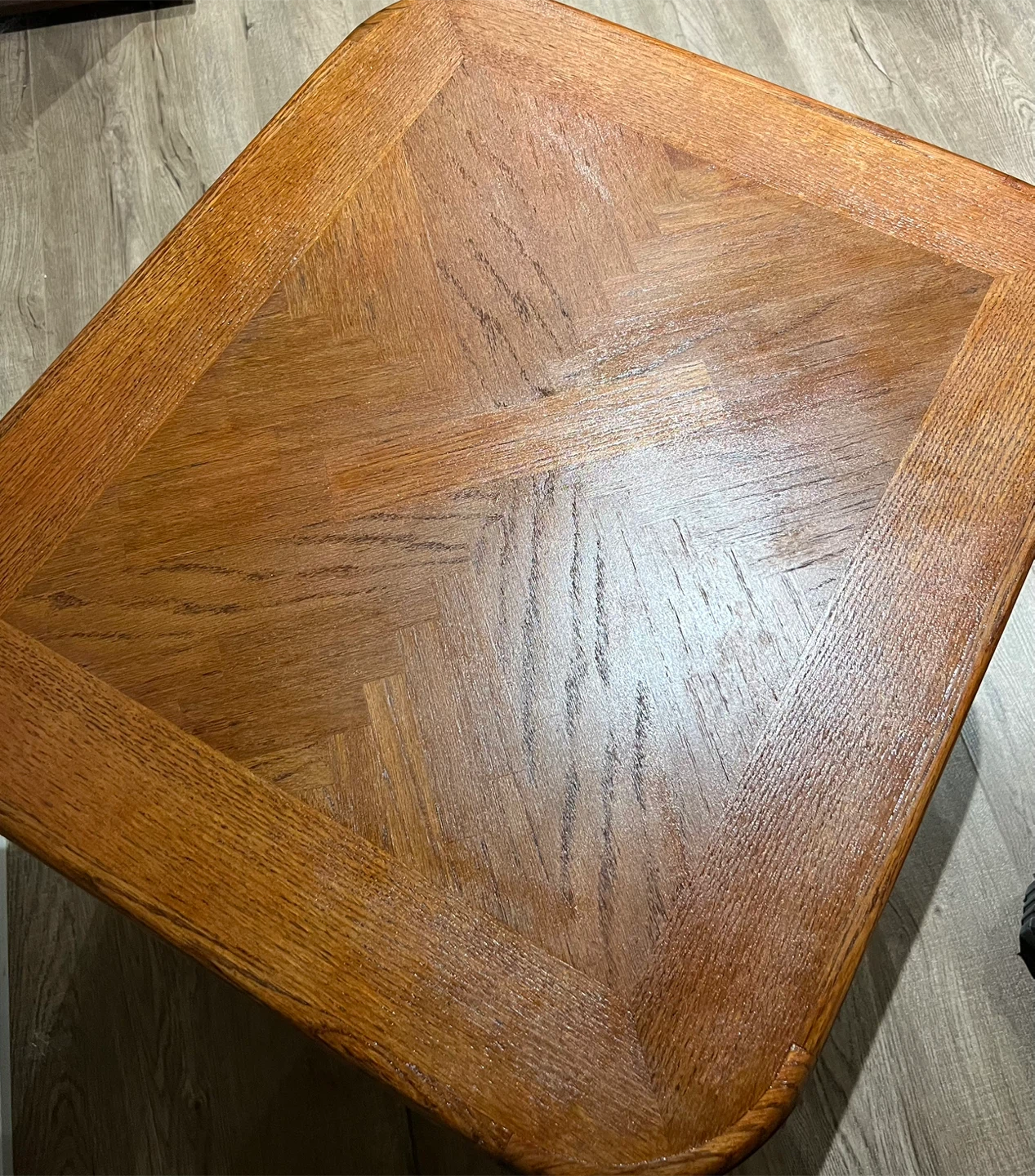 Upcycled Fluted Accent Table - photo 5
