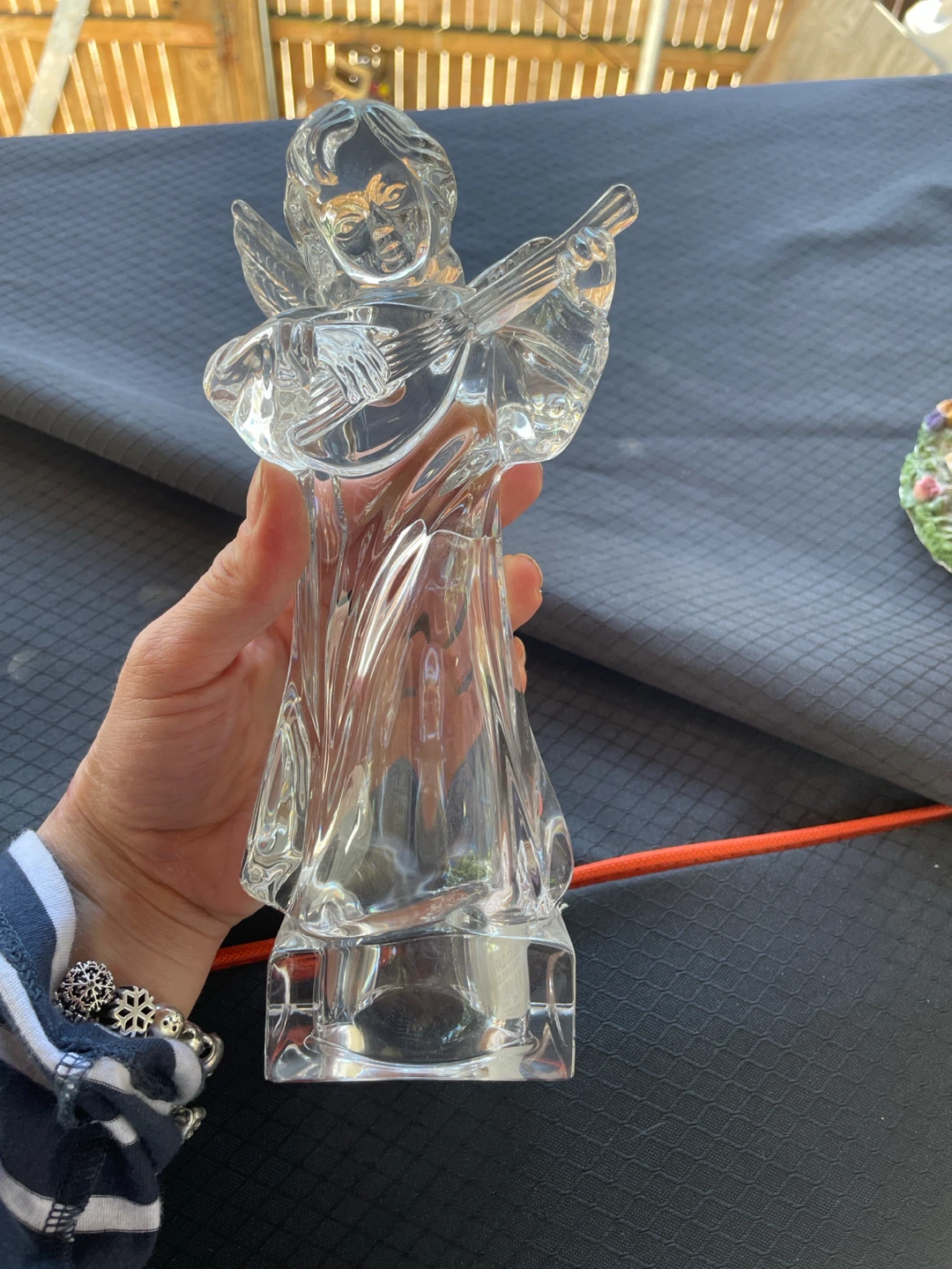 Mikasa Herald Collection Angelic Mandolin Crystal Figurine
