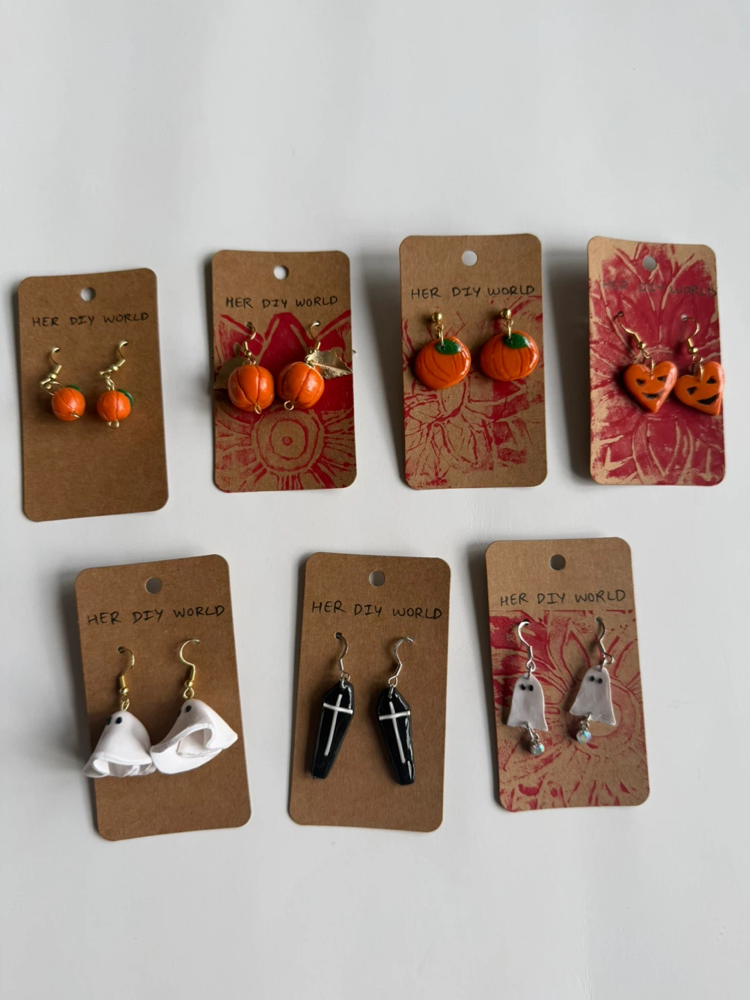 Her DIY World Halloween Earring Collection