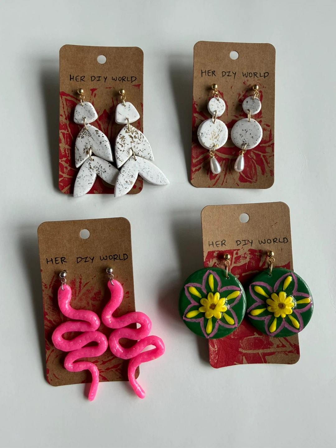 Her DIY World Handmade Clay Earrings