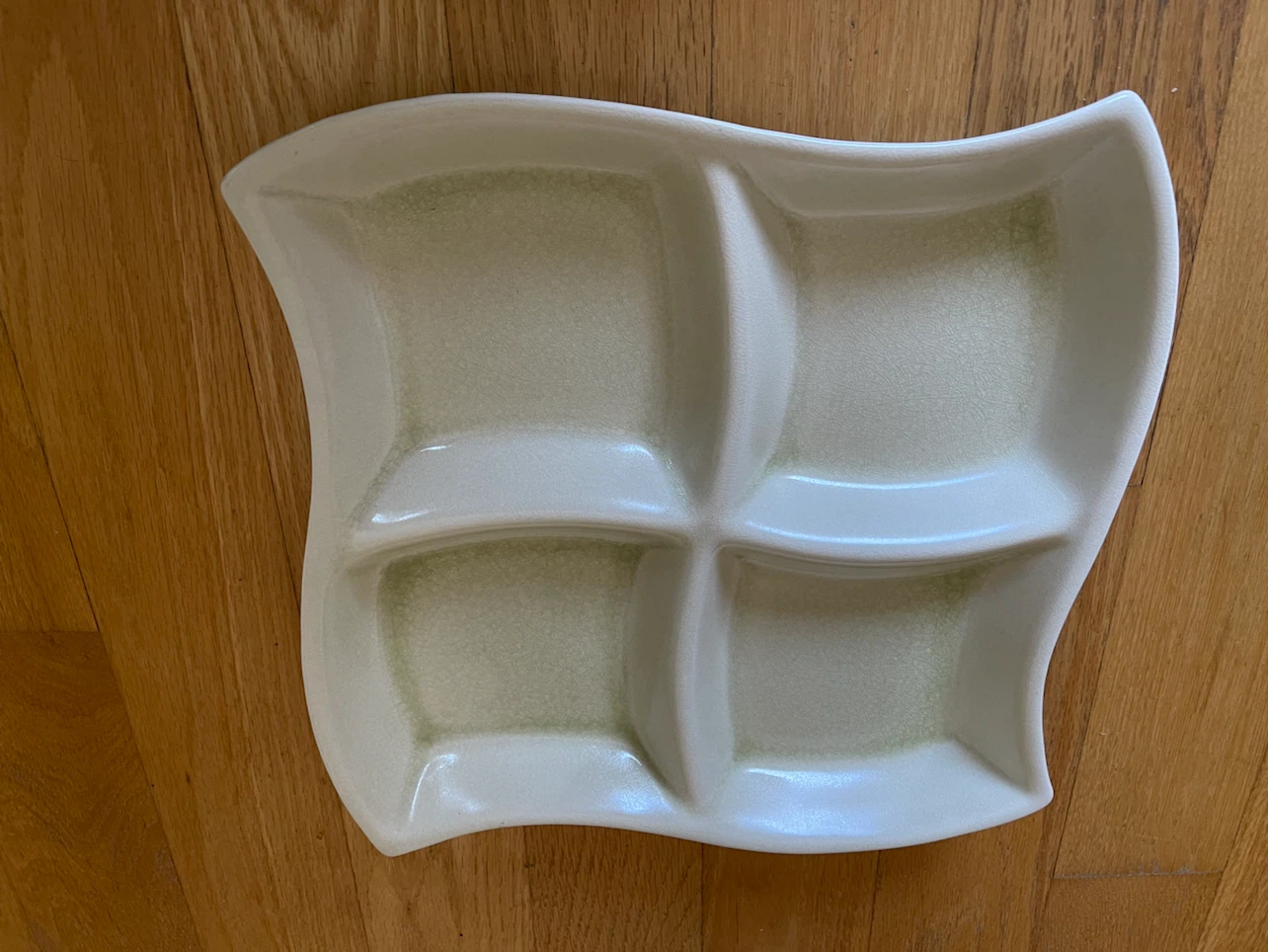 Ceramic Four-Section Divided Serving Tray