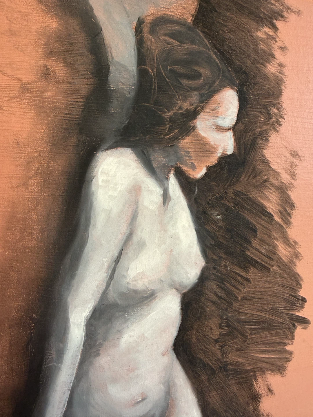 Original Figure Study Paintings – Set of 2 - photo 3