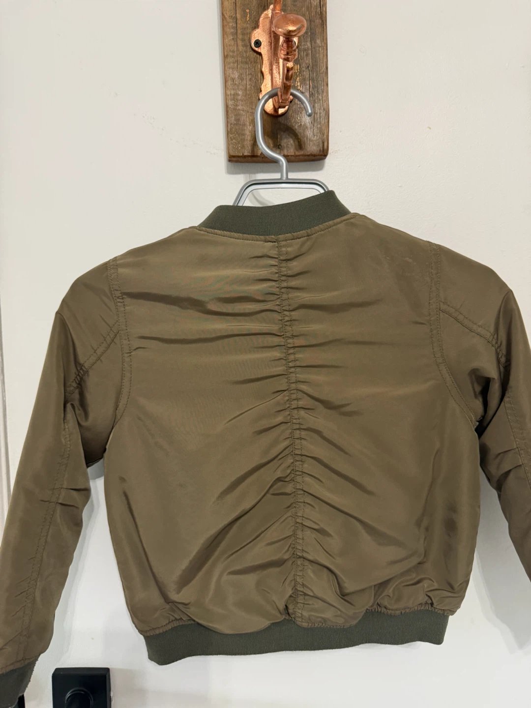 Boys 6/7 H&M bomber coat-olive green - photo 3