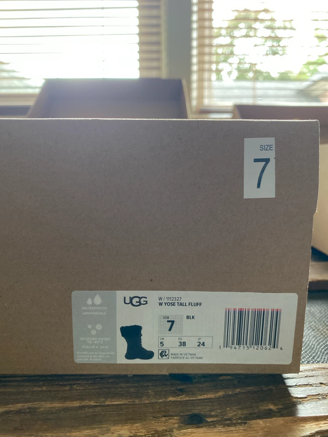 New UGG W Yose Tall Fluff Boots Black Size 7 - photo 2