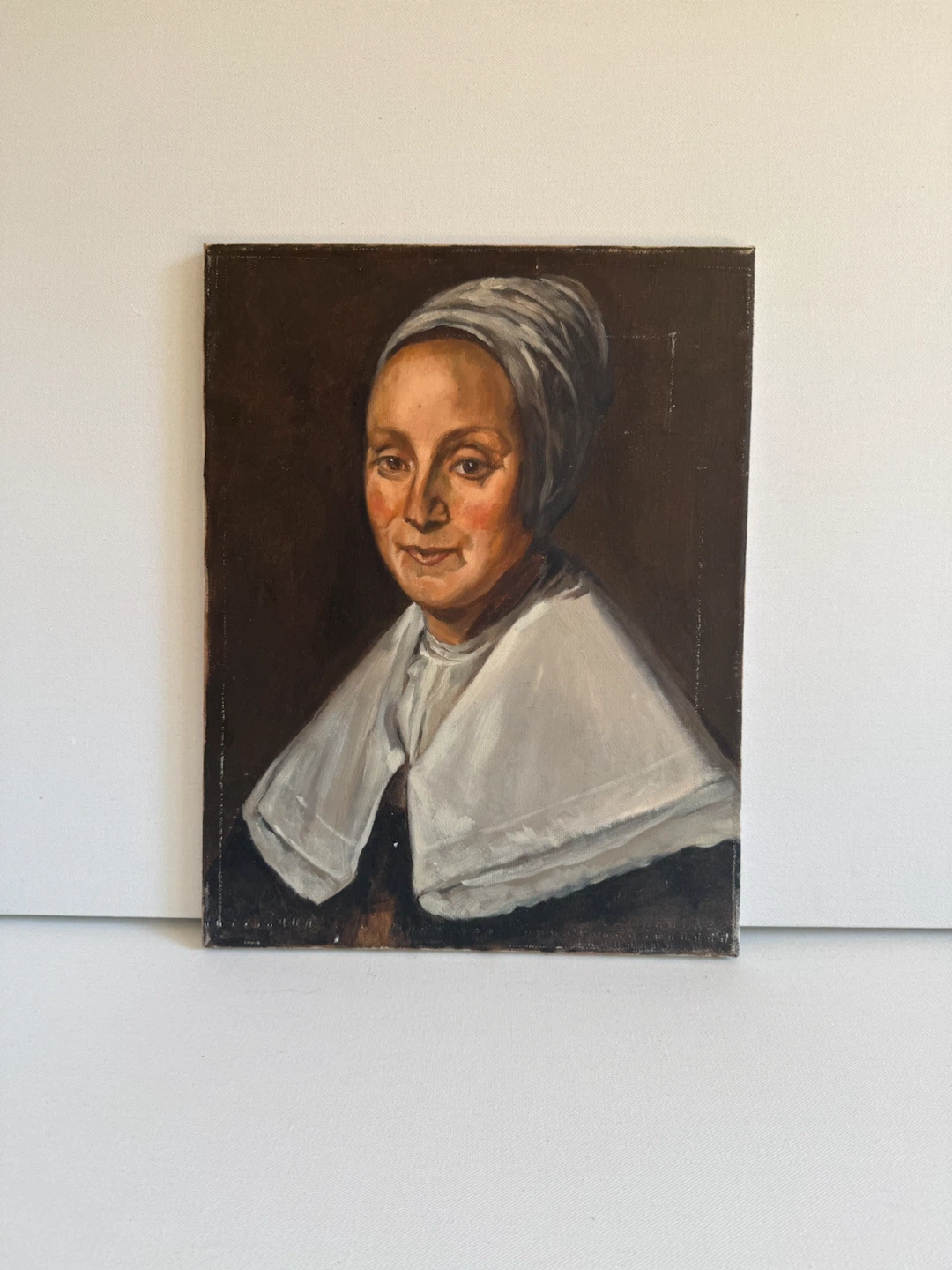 Expressive Woman Portrait Wall Art Original Painting – 14 x 18