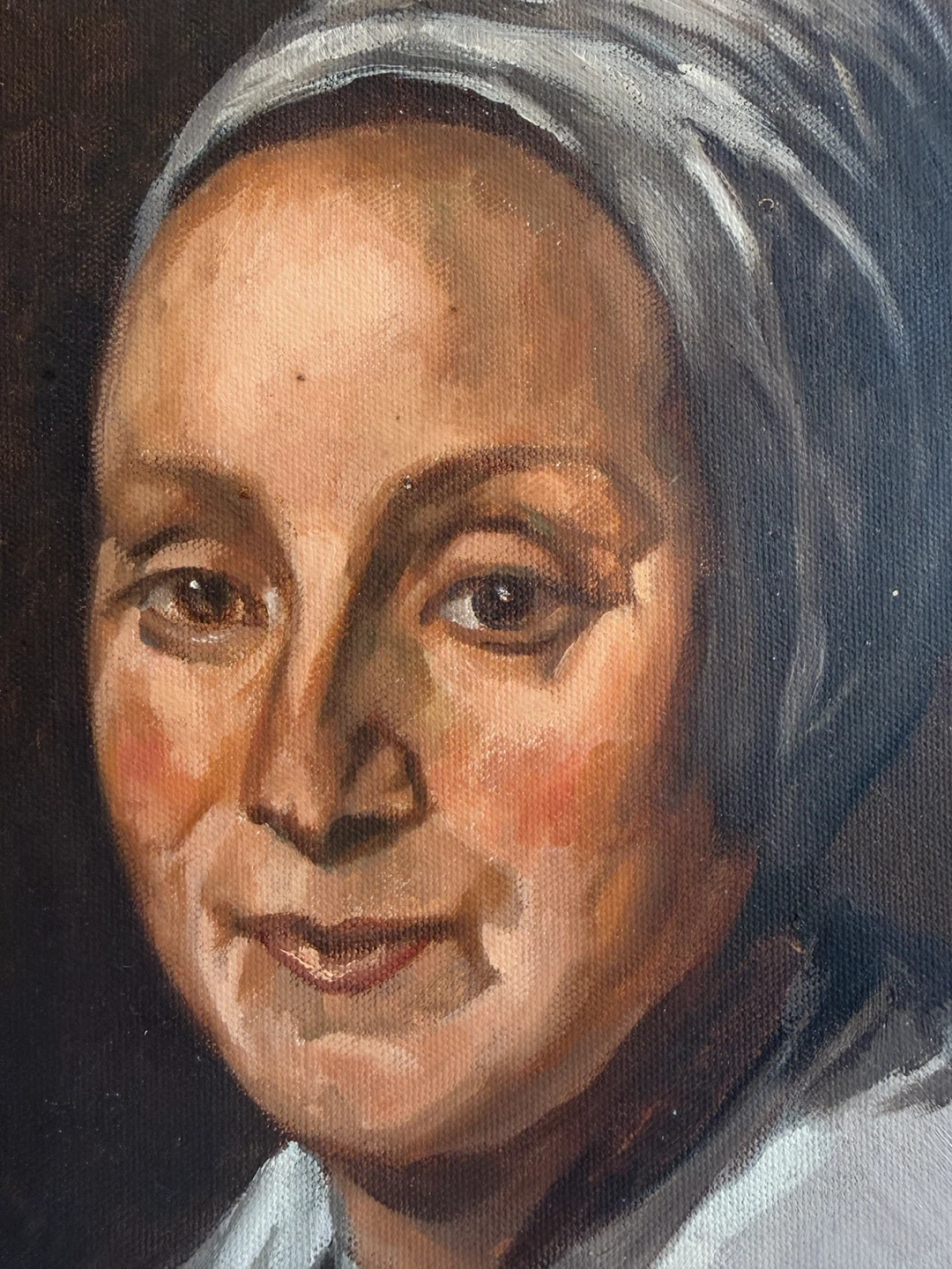 Expressive Woman Portrait Wall Art Original Painting – 14 x 18 - photo 3