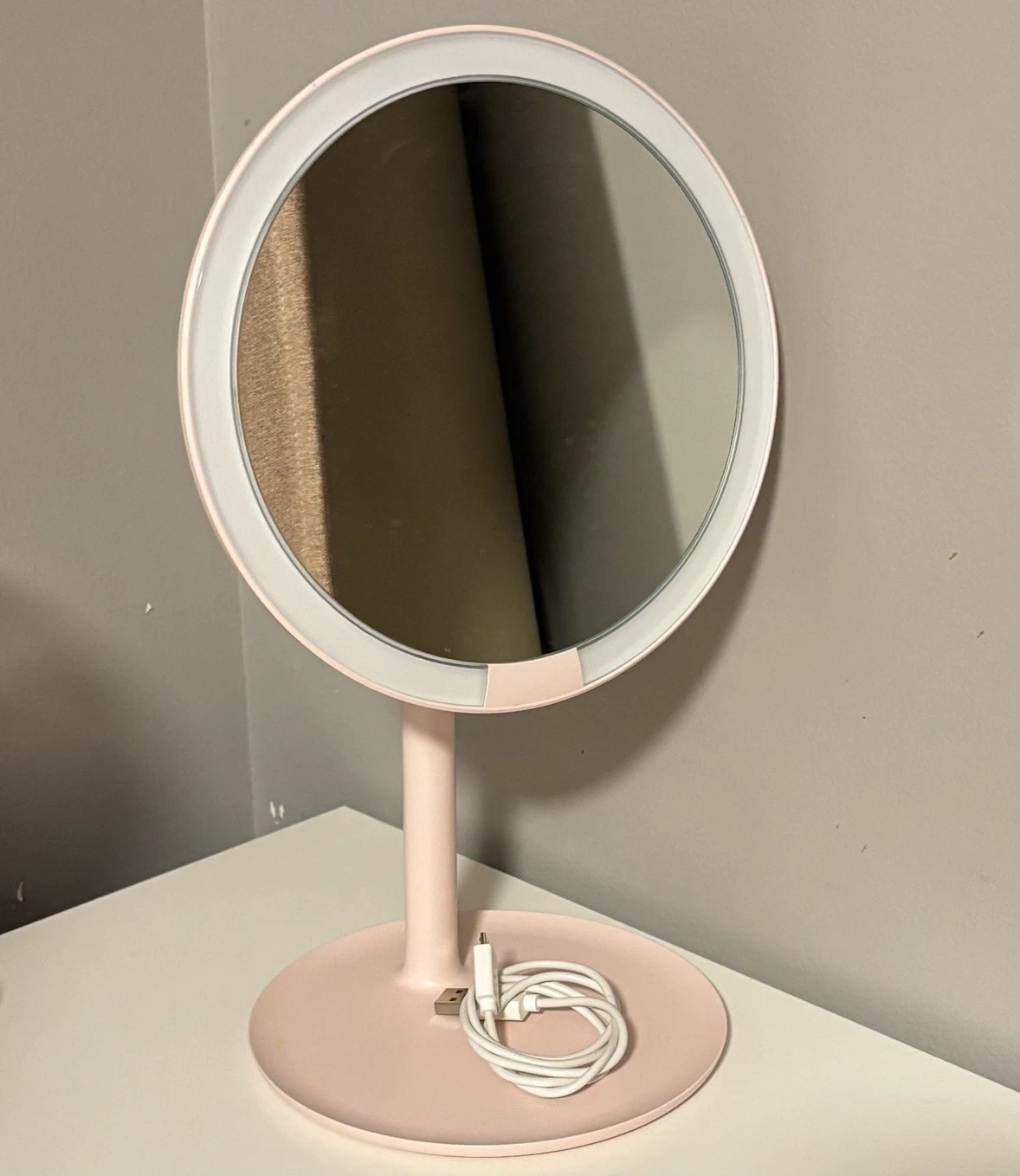Pink LED Lighted Vanity Mirror
