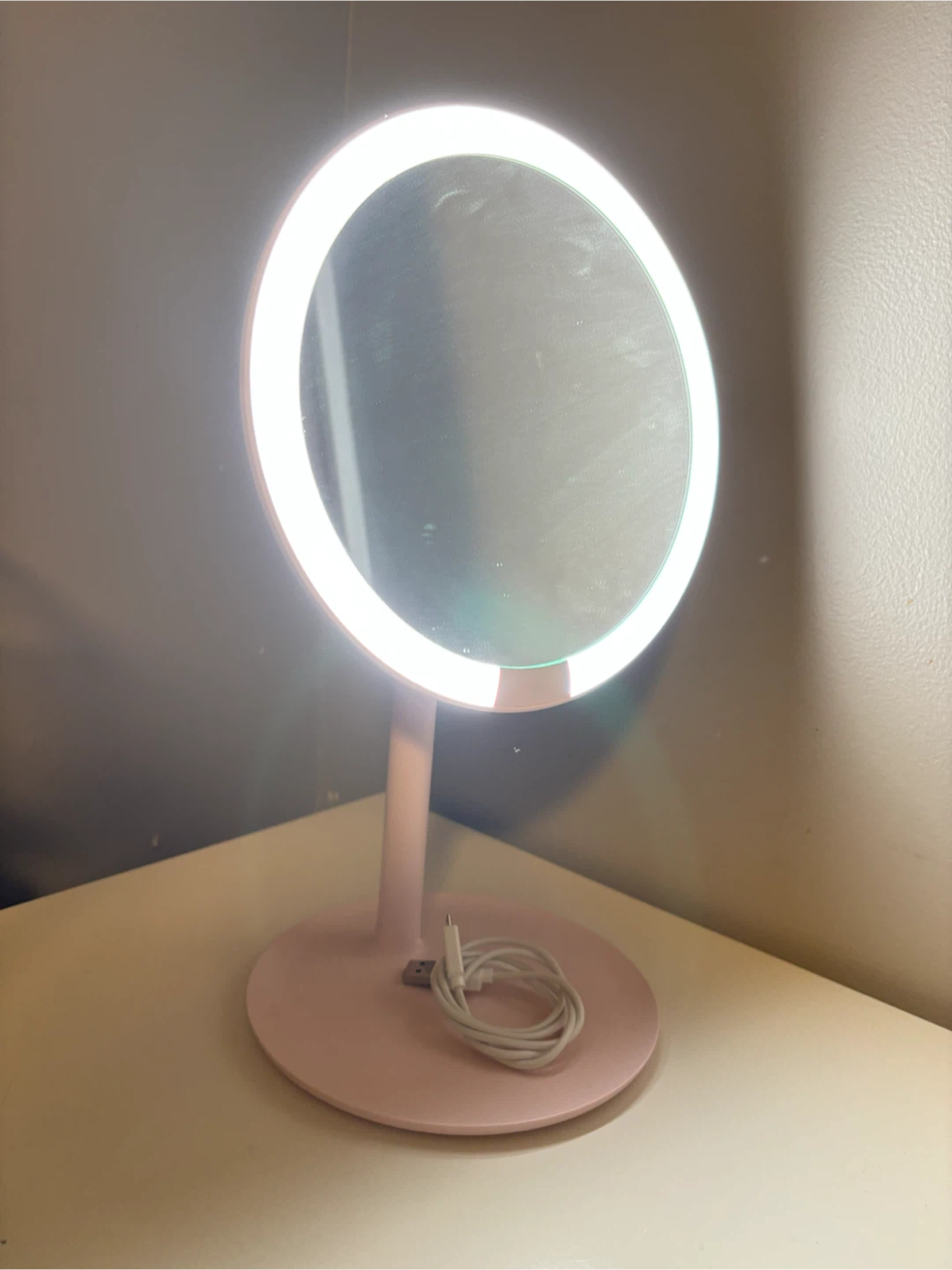 Pink LED Lighted Vanity Mirror - photo 2