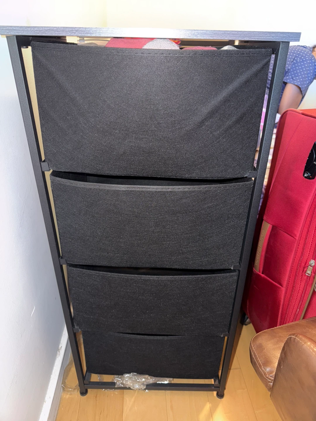 Black 4-Drawer Fabric Dresser - Moving Sale - Must Go - photo 4