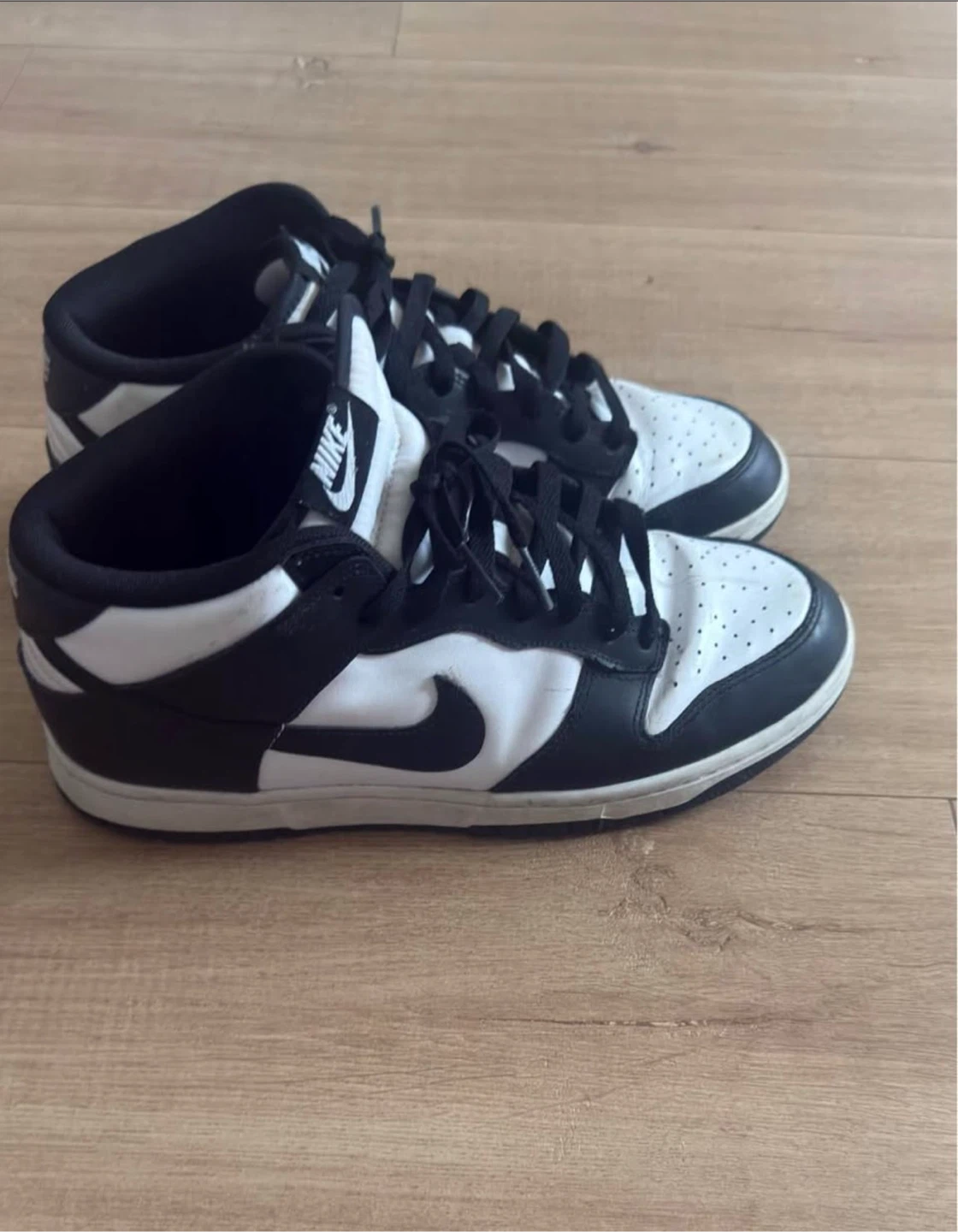 Nike Dunk Mid Panda Black and White Sneakers - photo 2