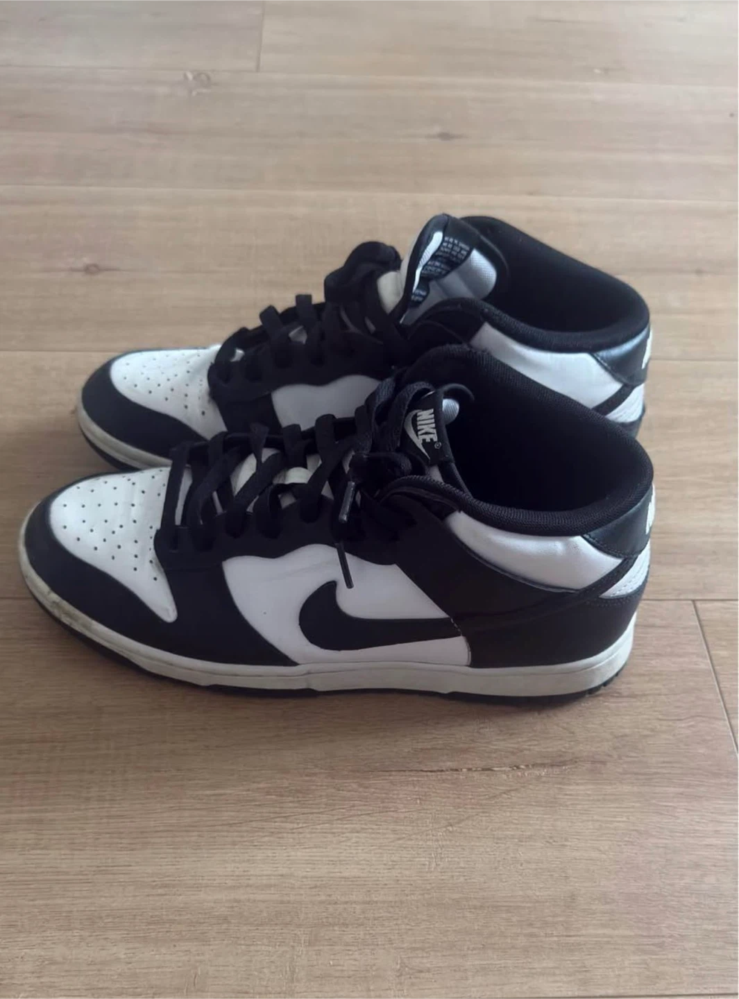 Nike Dunk Mid Panda Black and White Sneakers - photo 3