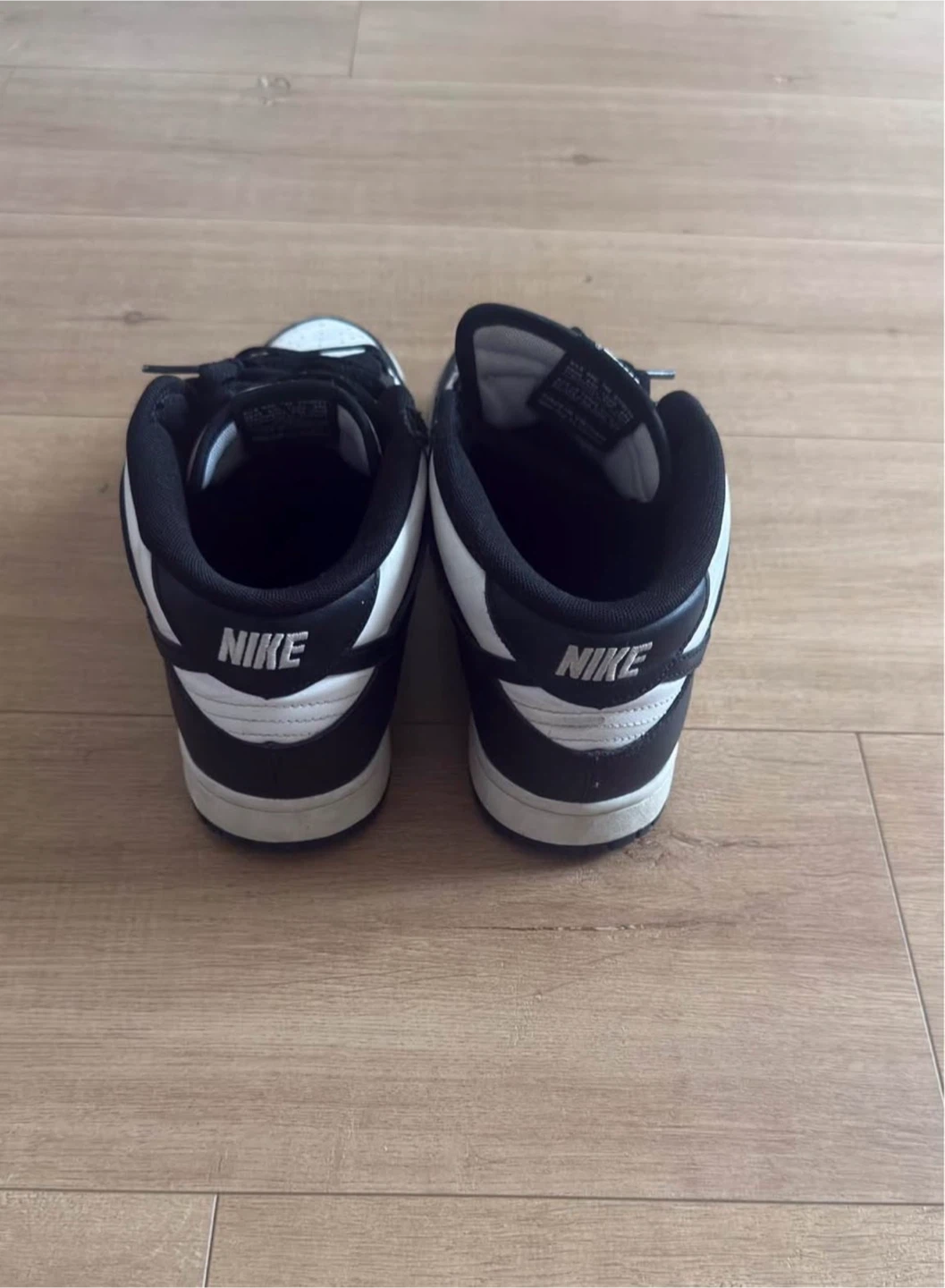 Nike Dunk Mid Panda Black and White Sneakers - photo 4