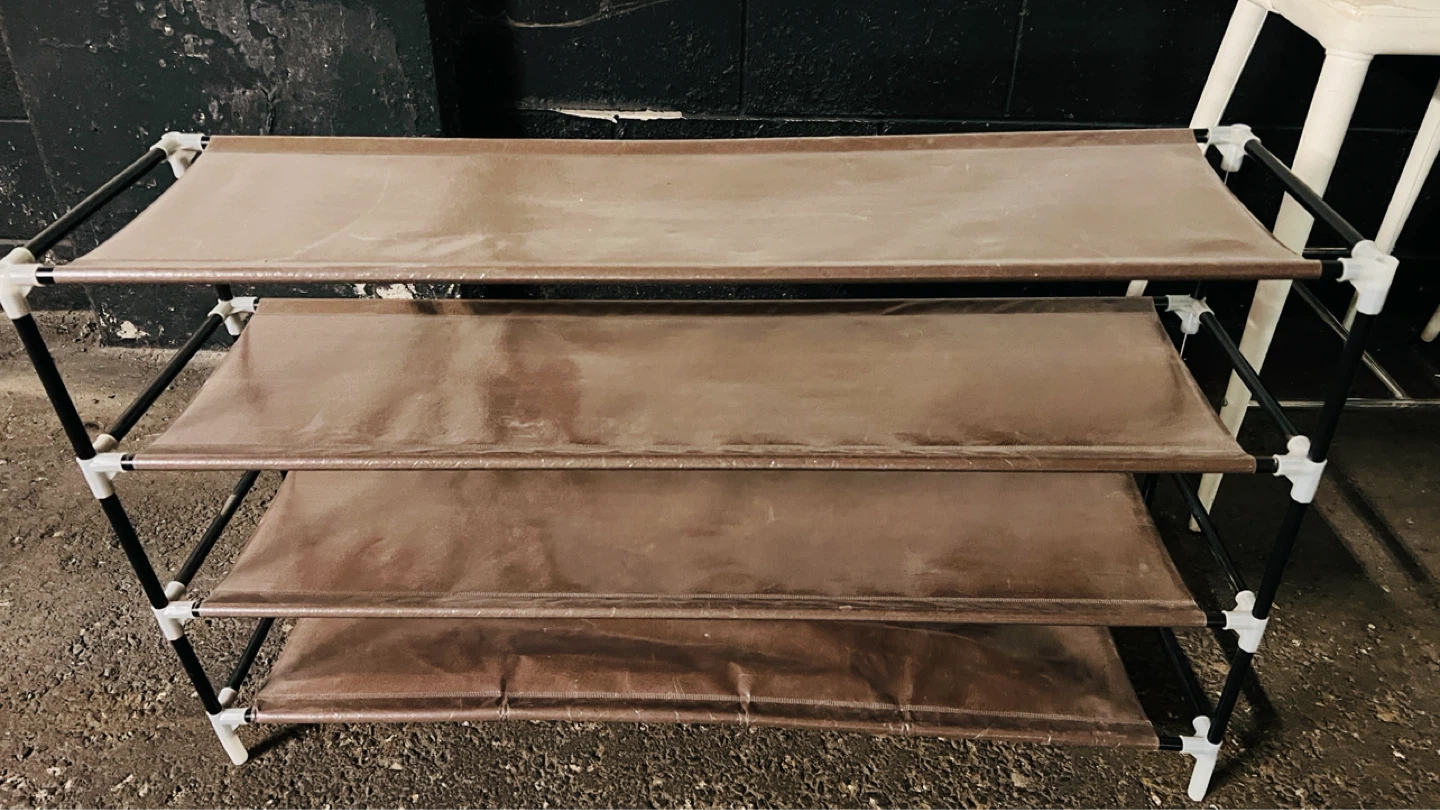 4-Tier Brown Shoe Rack - photo 2