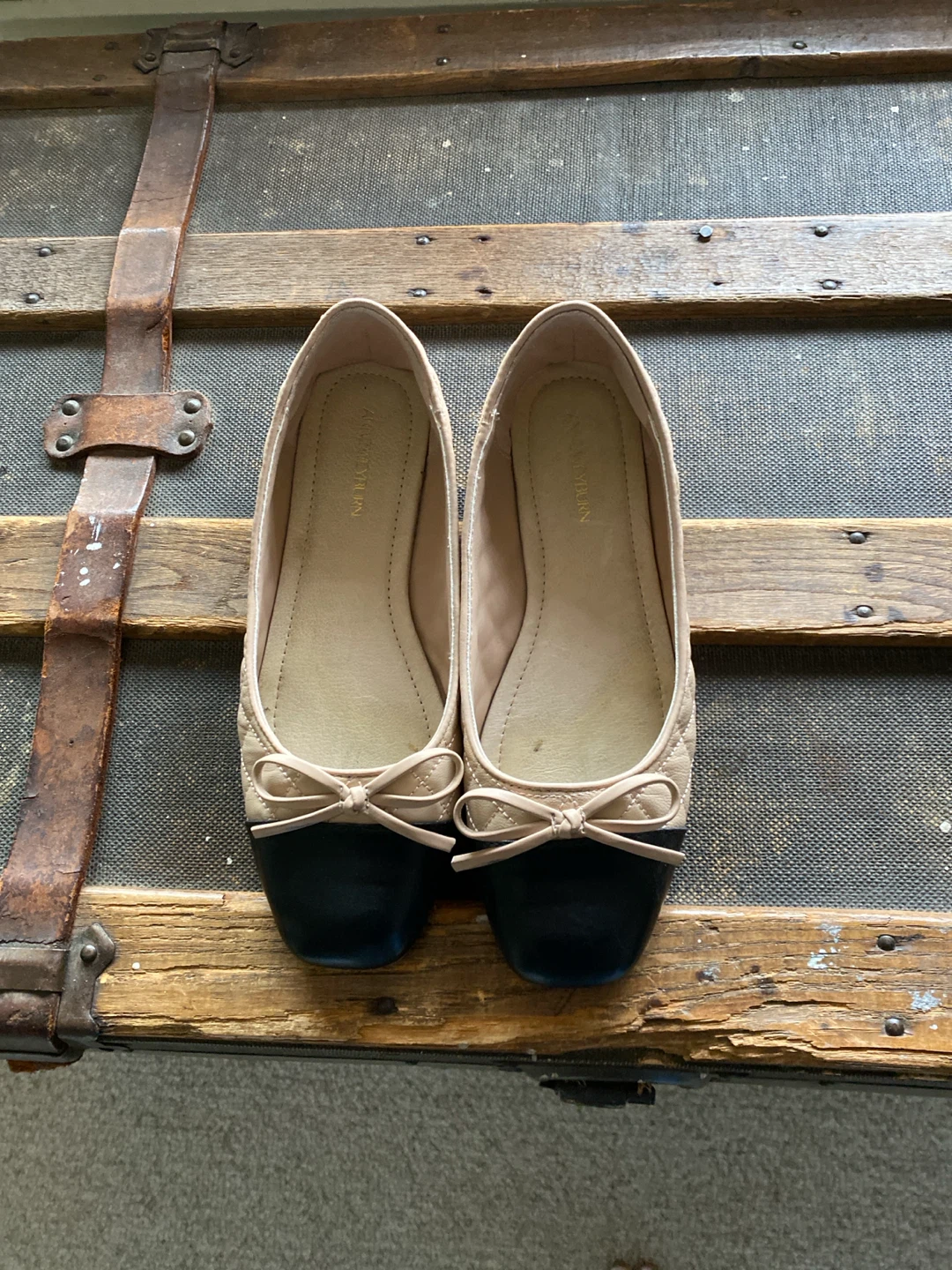 Anne Weyburn Quilted Ballet Flats