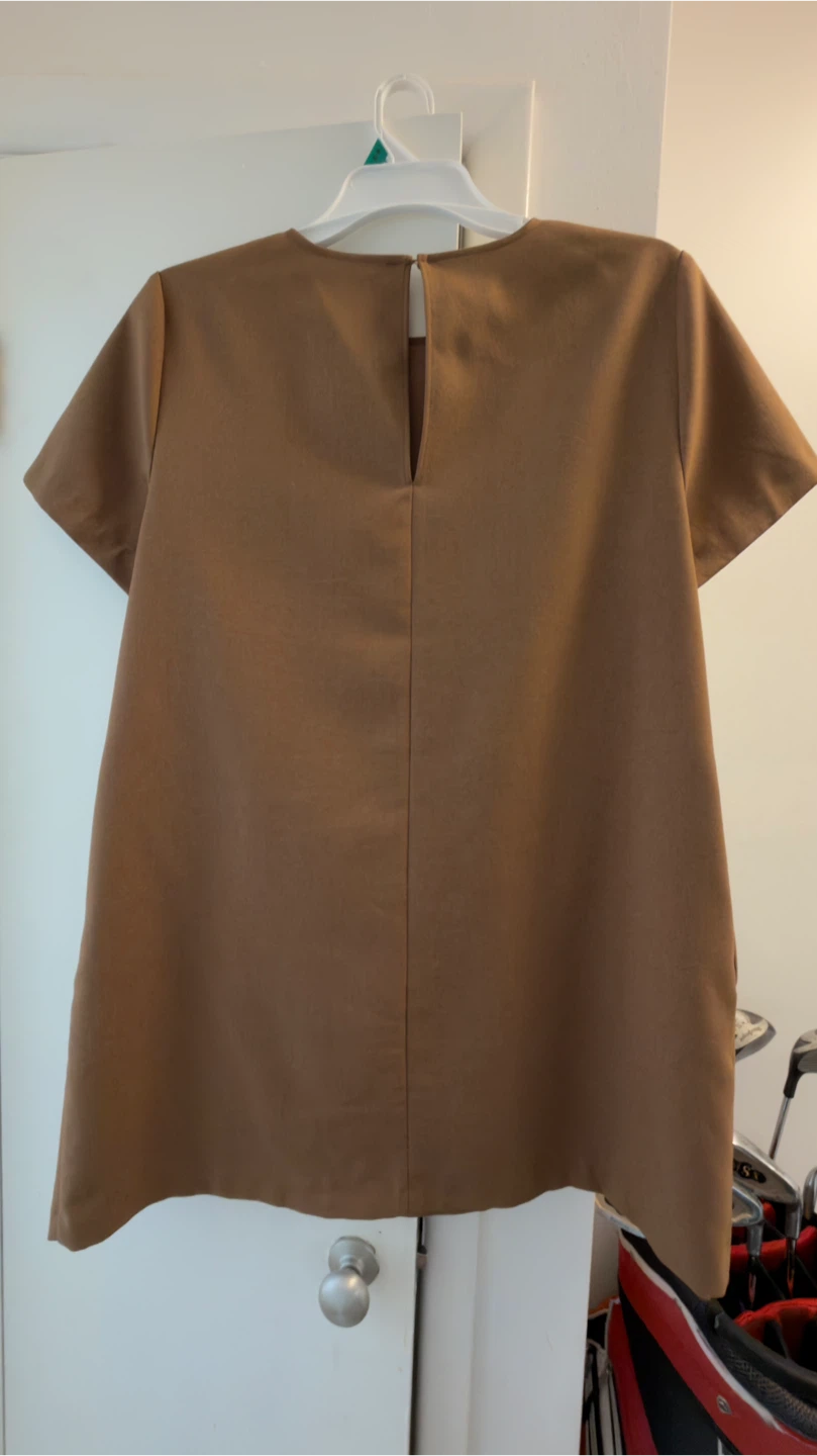 Zara Brown Short Sleeve Dress XL - photo 4