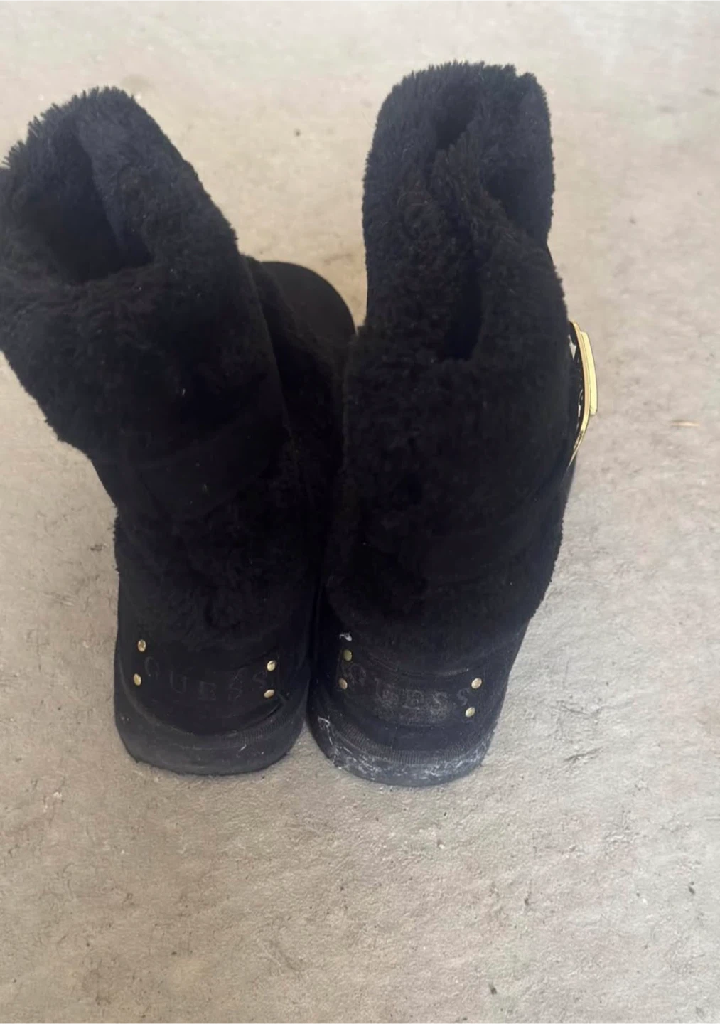 Guess black faux-fur winter boots - photo 3