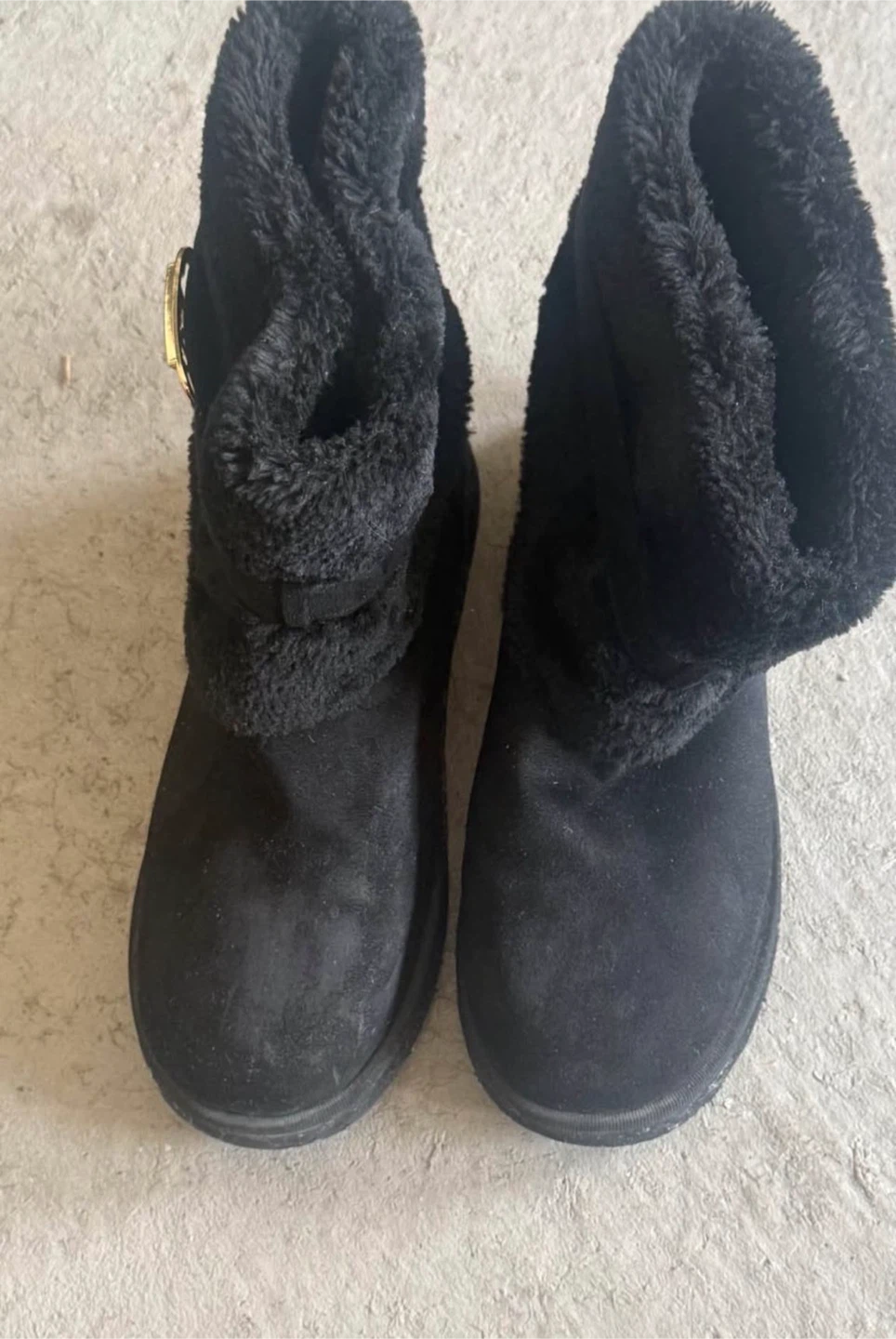 Guess black faux-fur winter boots - photo 4