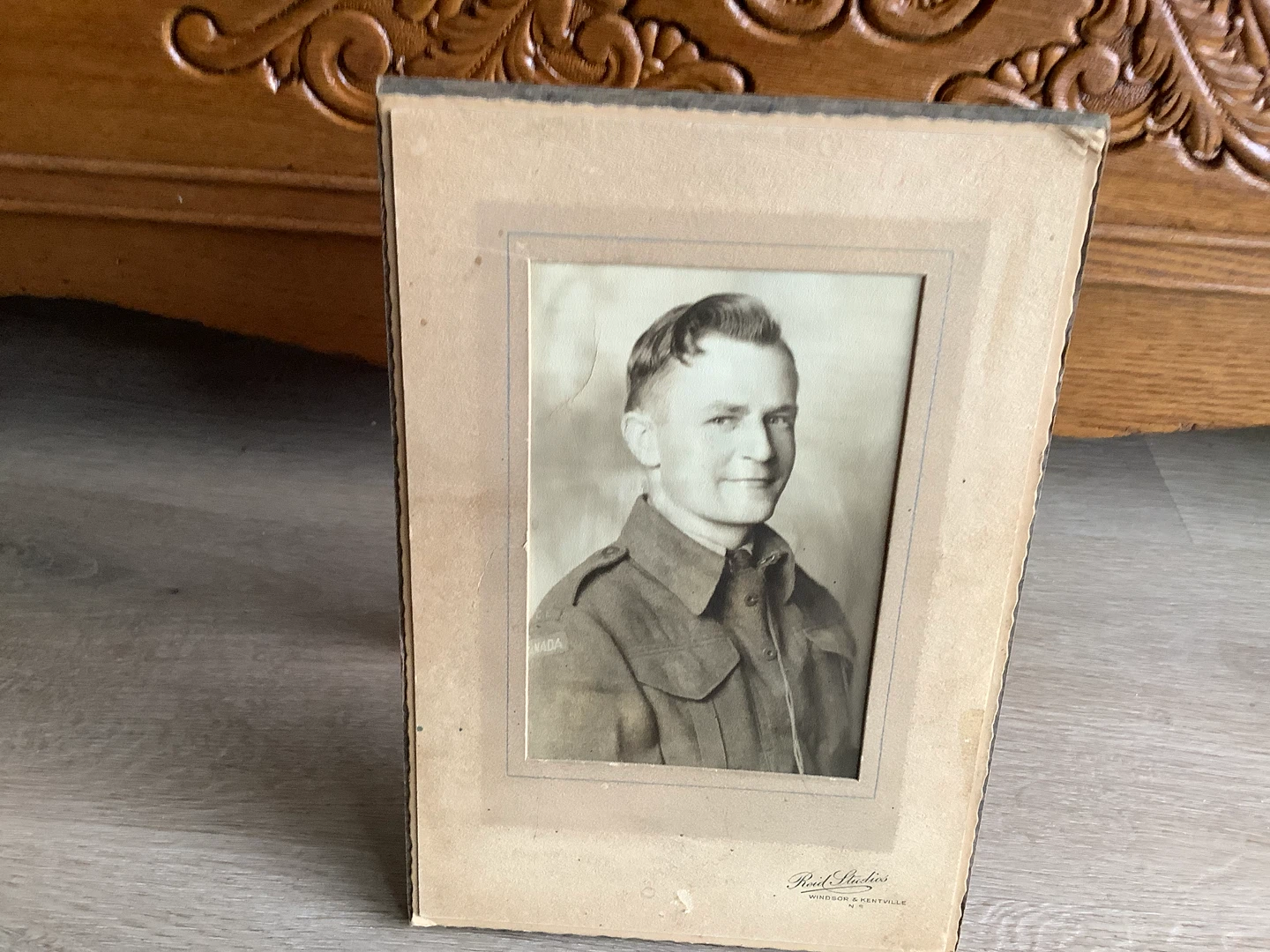 Vintage WWII Photograph of a Canadian Soldier 🐞
