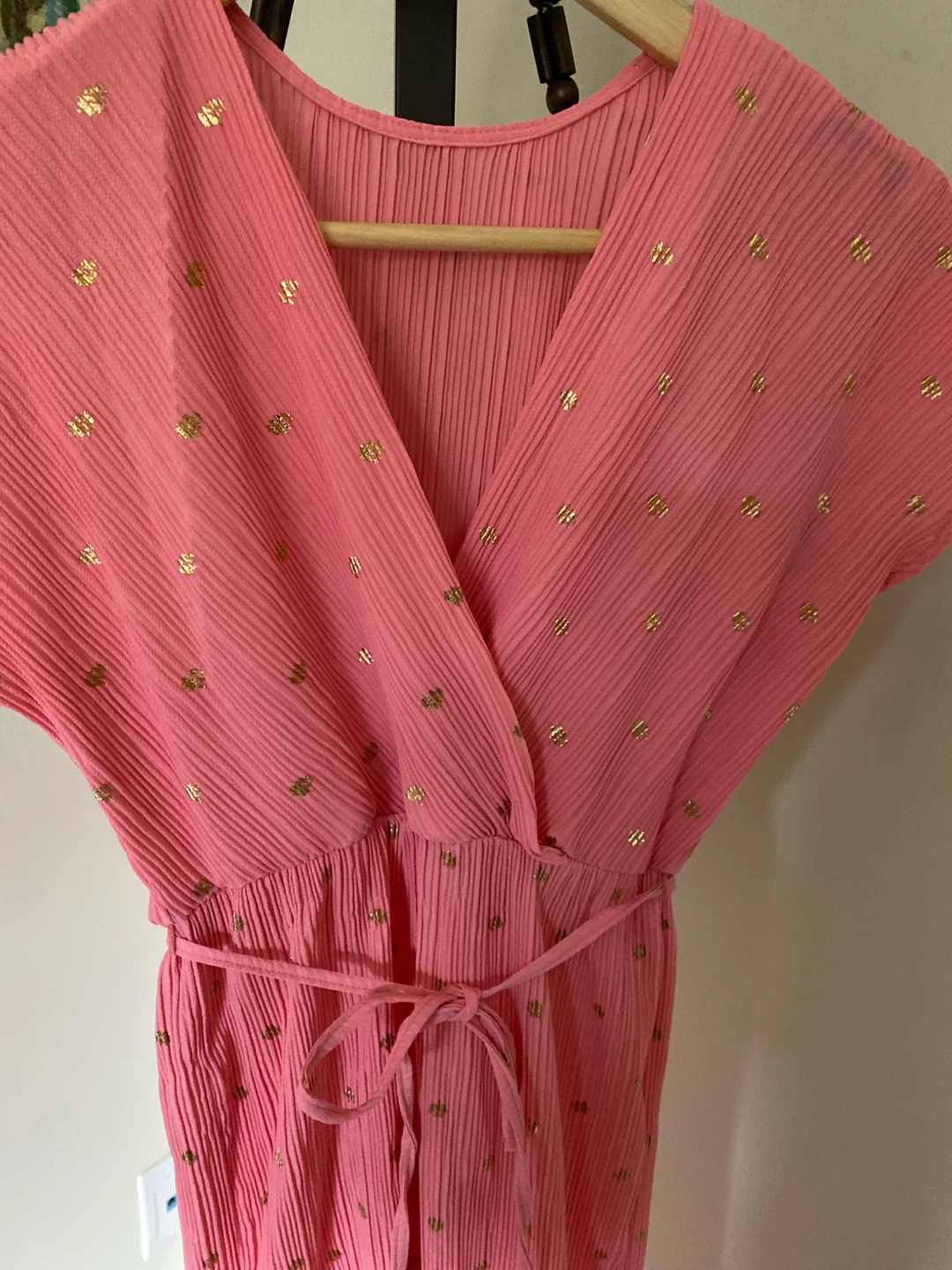 Anthropologie Pink Pleated Dress - photo 2
