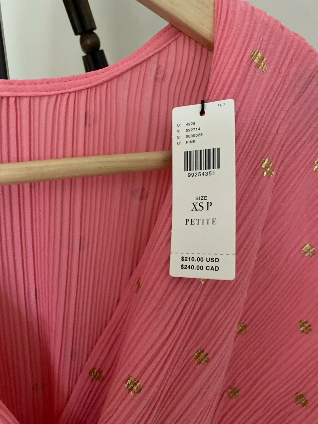 Anthropologie Pink Pleated Dress - photo 3