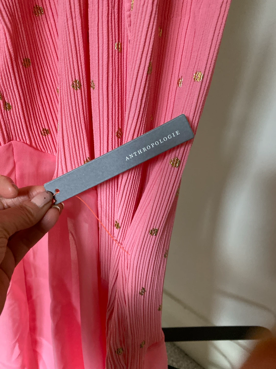 Anthropologie Pink Pleated Dress - photo 5