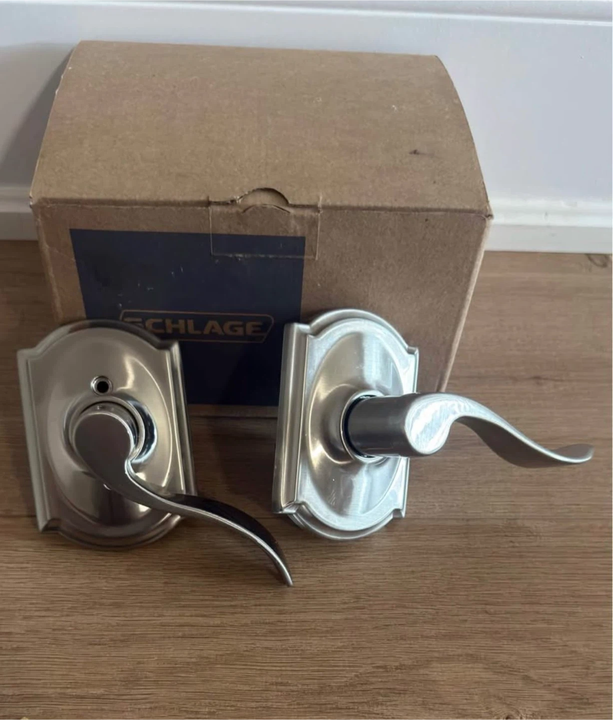 Schlage Satin Nickel Lever Handleset - photo 2