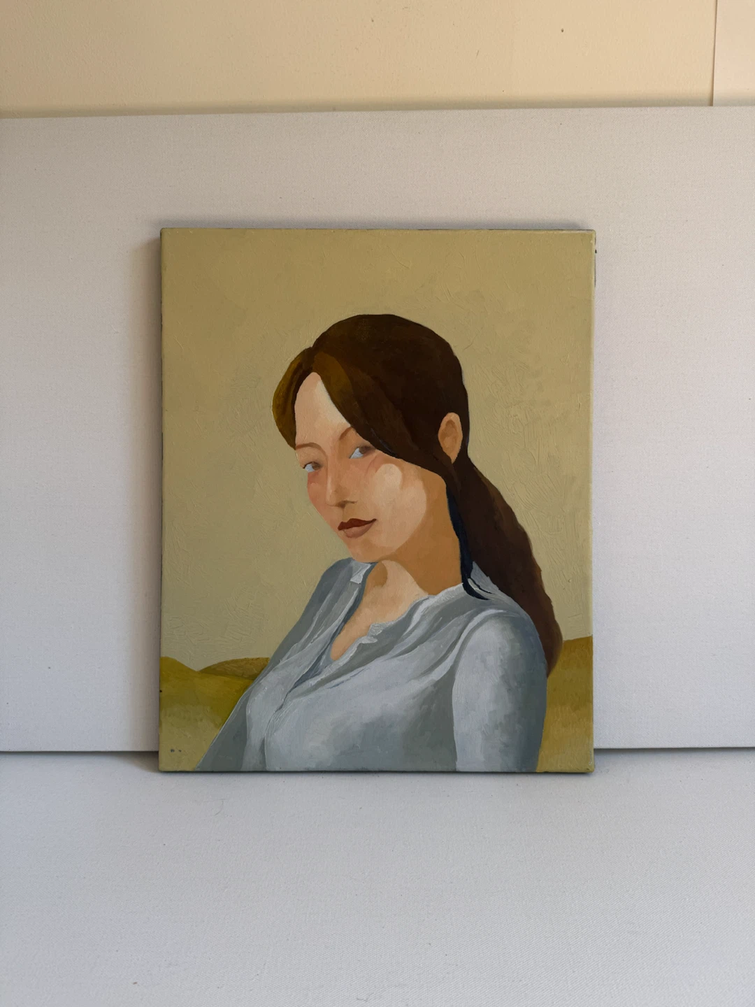 Soft Neutral Woman Portrait Wall Art 16x20