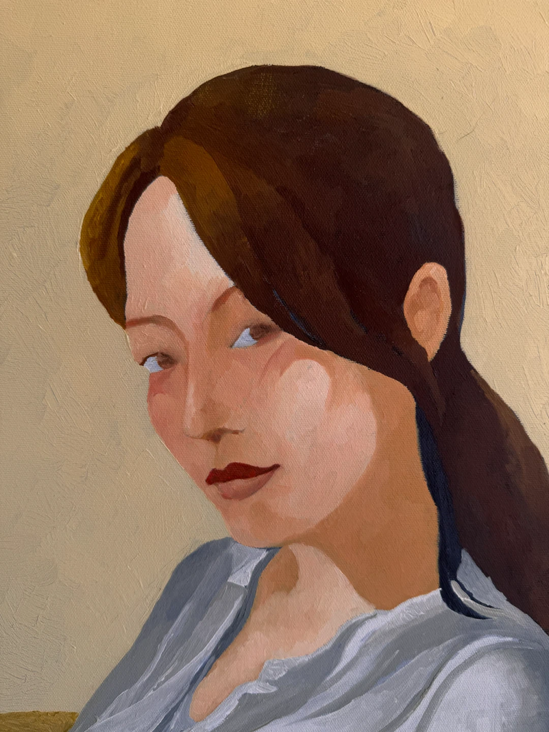 Soft Neutral Woman Portrait Wall Art 16x20 - photo 2