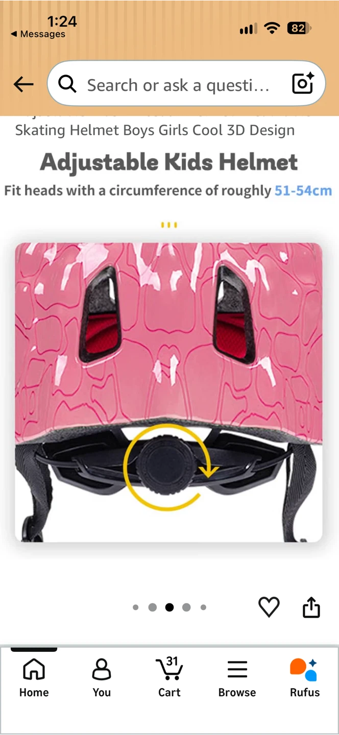 NEW! Kids 3D Dinosaur Skating Helmet - photo 5