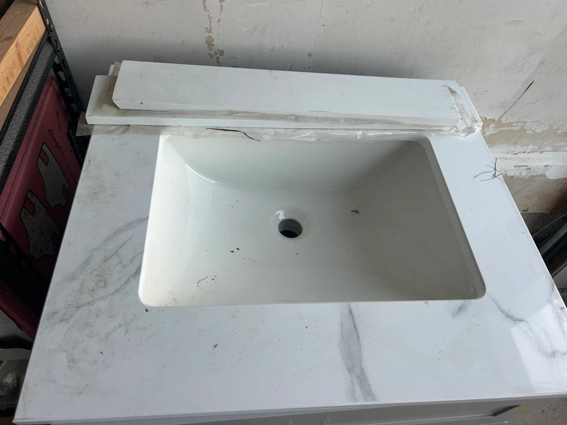 24 inch bathroom vanity with marble top - photo 2