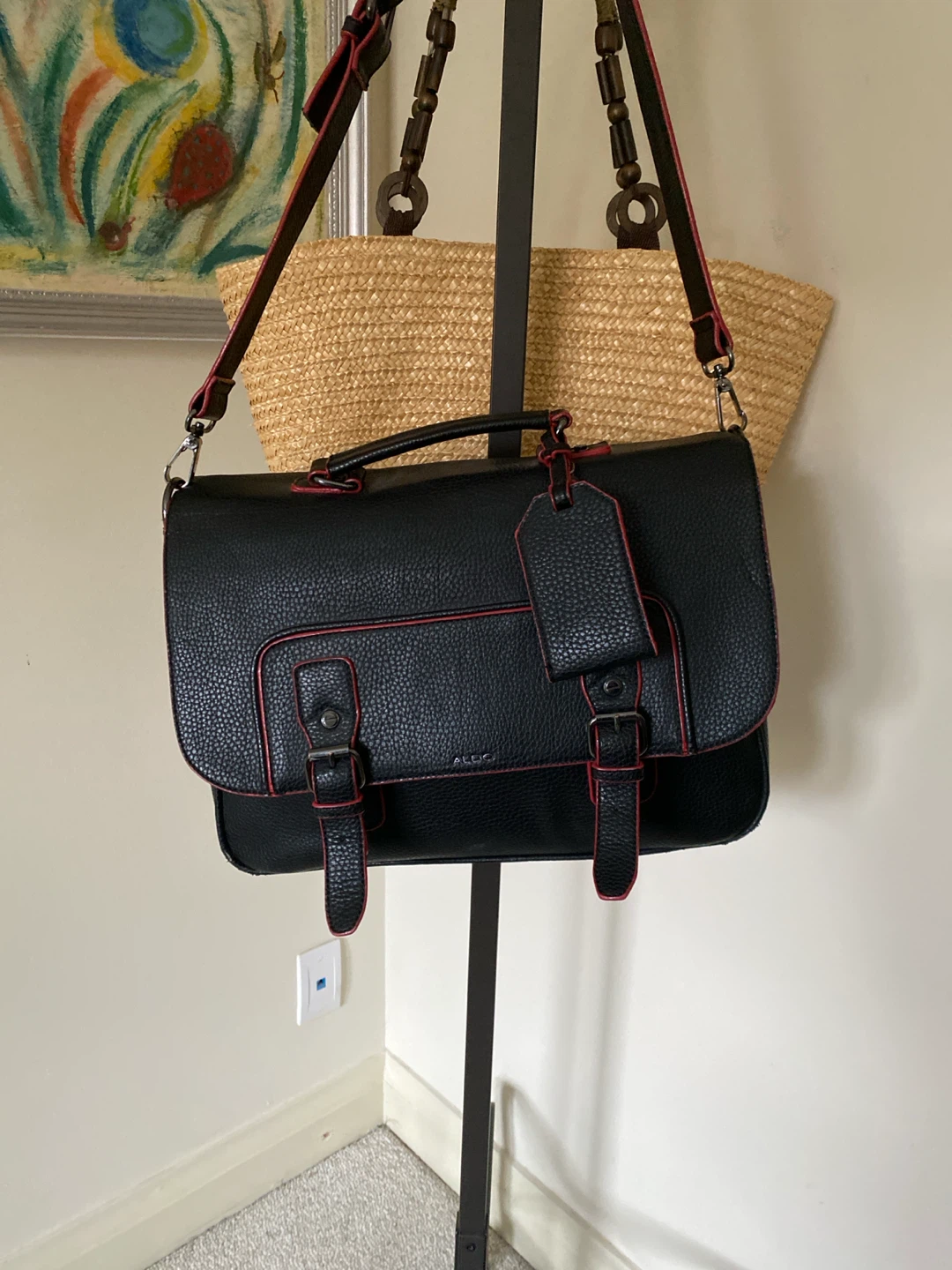 Aldo Black Satchel Bag