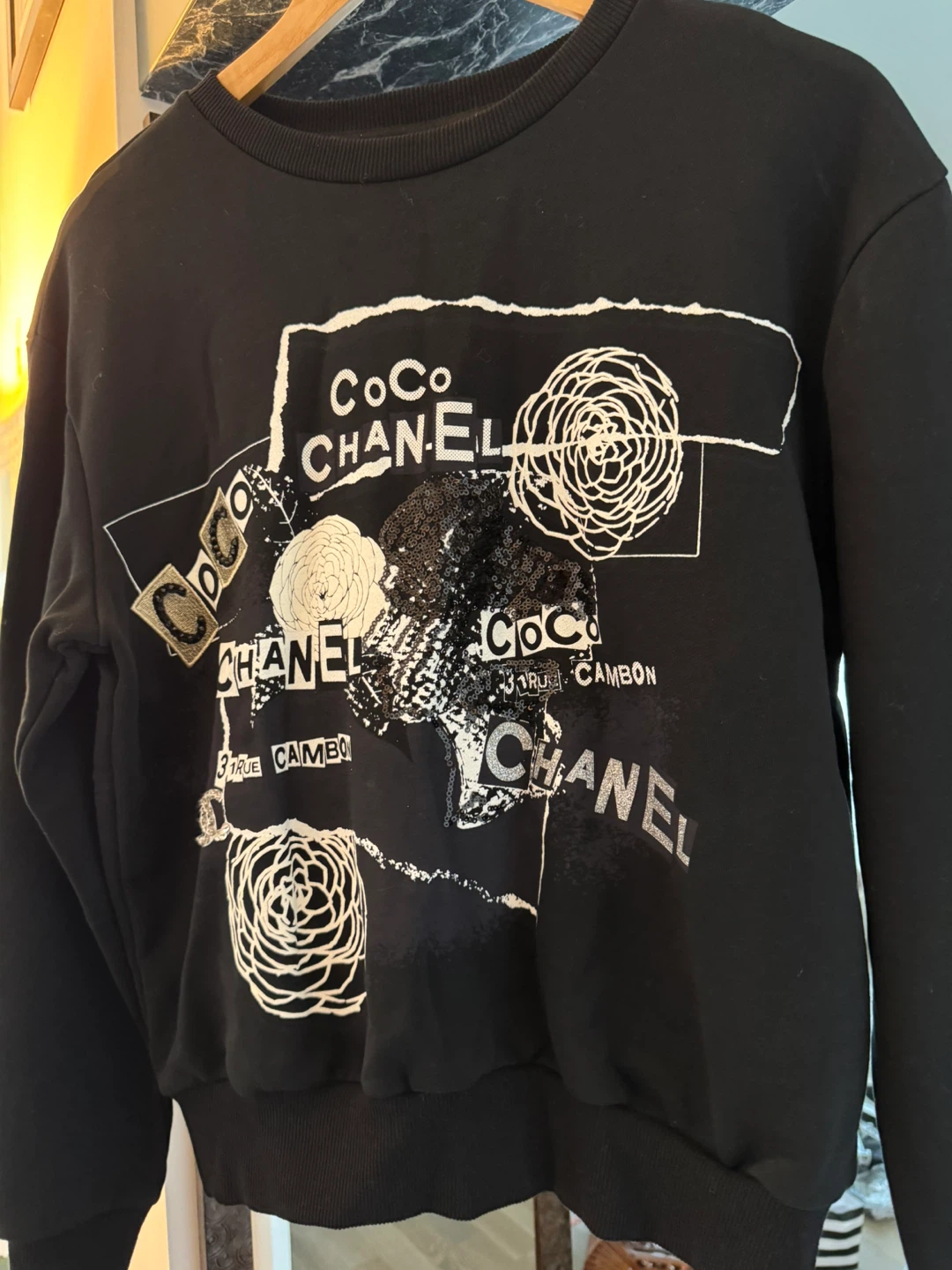 Chanel Black Sweatshirt