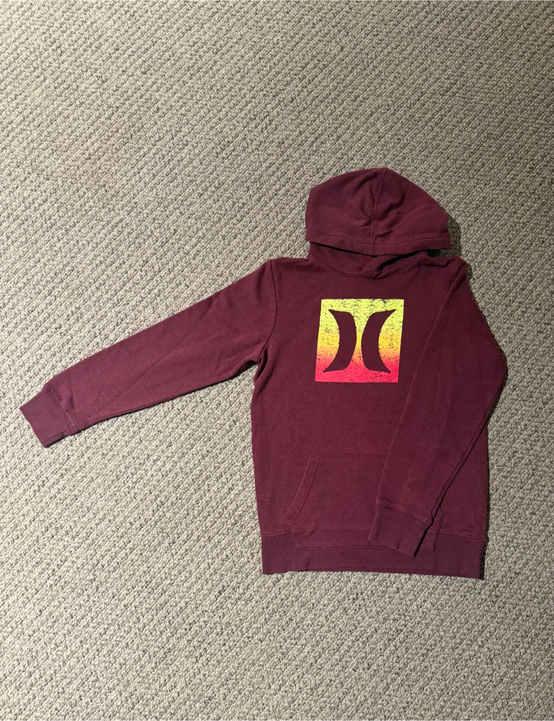 Hurley Youth Hoodie Burgundy Size 14/16 - photo 2