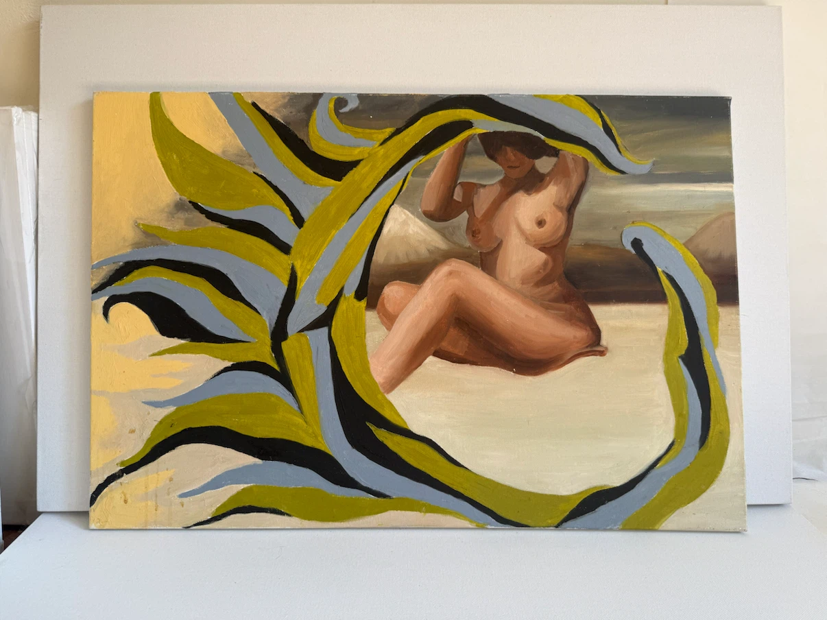 Decorative Original Figurative Oil Painting 30x20 Wall Art