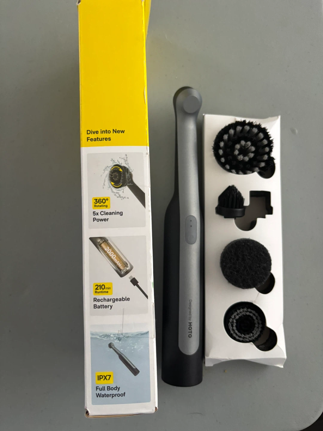 HOTO Rechargeable Scrubber - photo 3