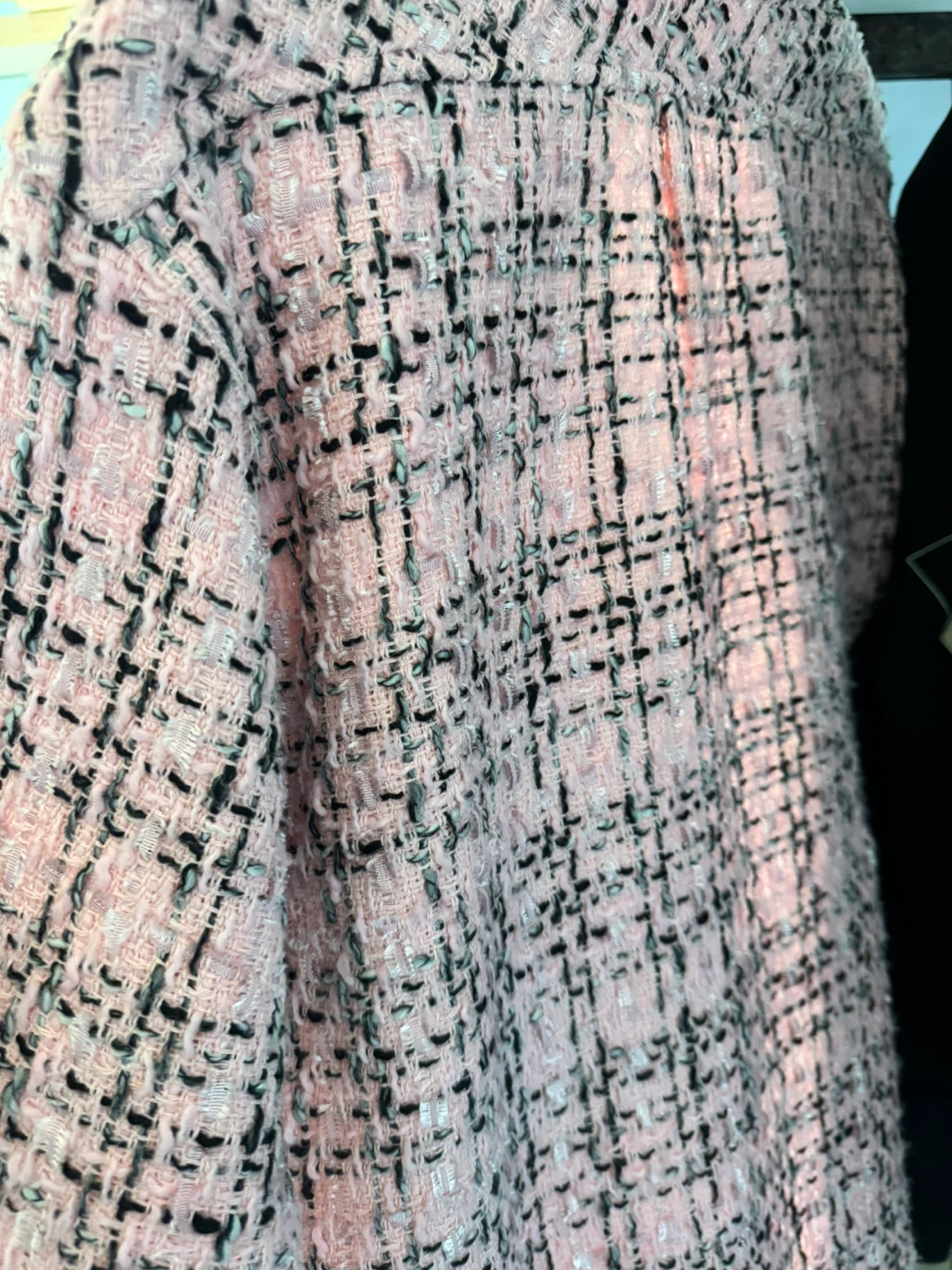 Pink Tweed Button-Up Jacket - photo 3