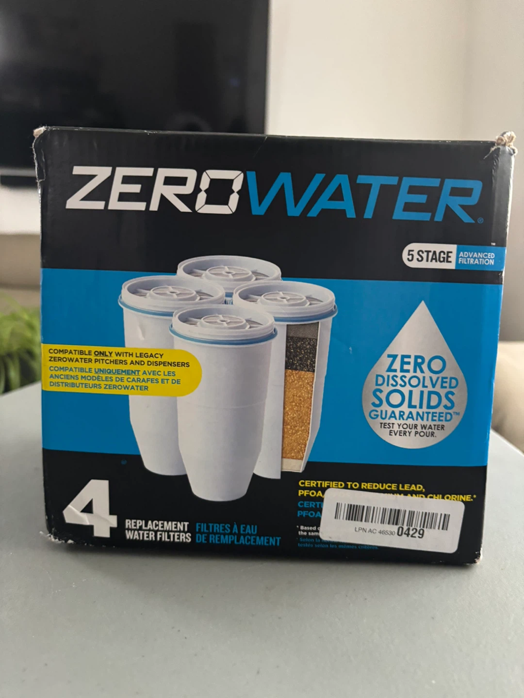 4 Zerowater Water Filters