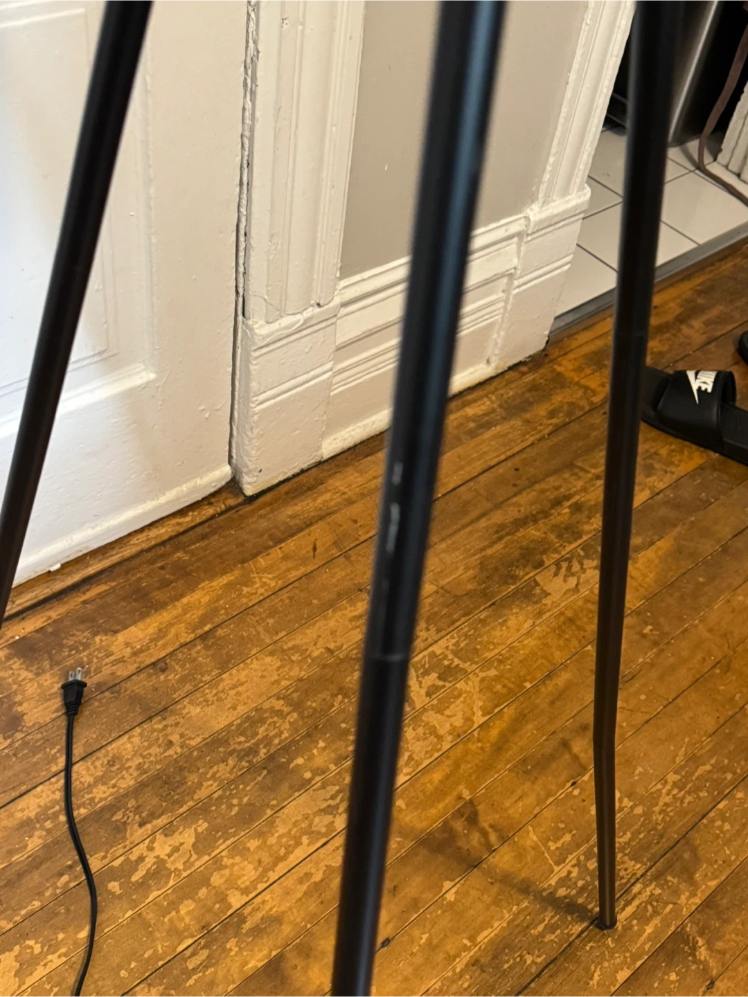 Matching Black Tripod Floor Lamp + Table Lamp Set - photo 4
