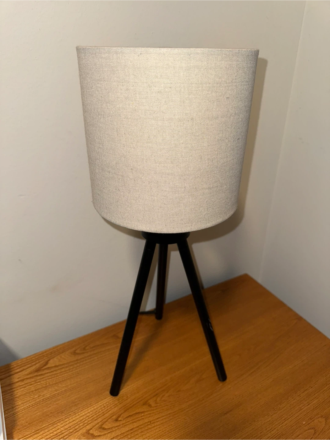 Matching Black Tripod Floor Lamp + Table Lamp Set - photo 5